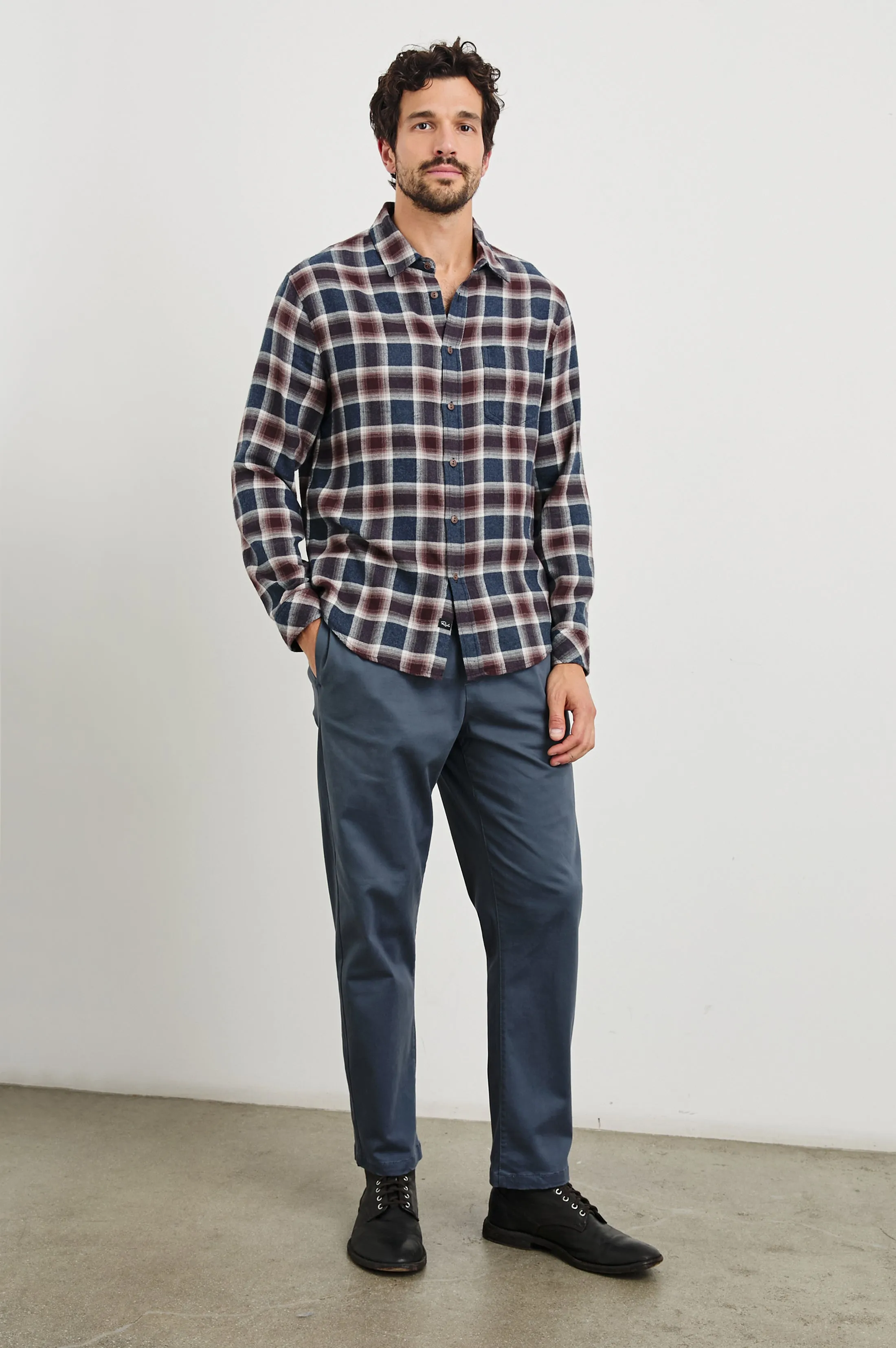 LENNOX SHIRT - ROYAL BORDEAUX Rails