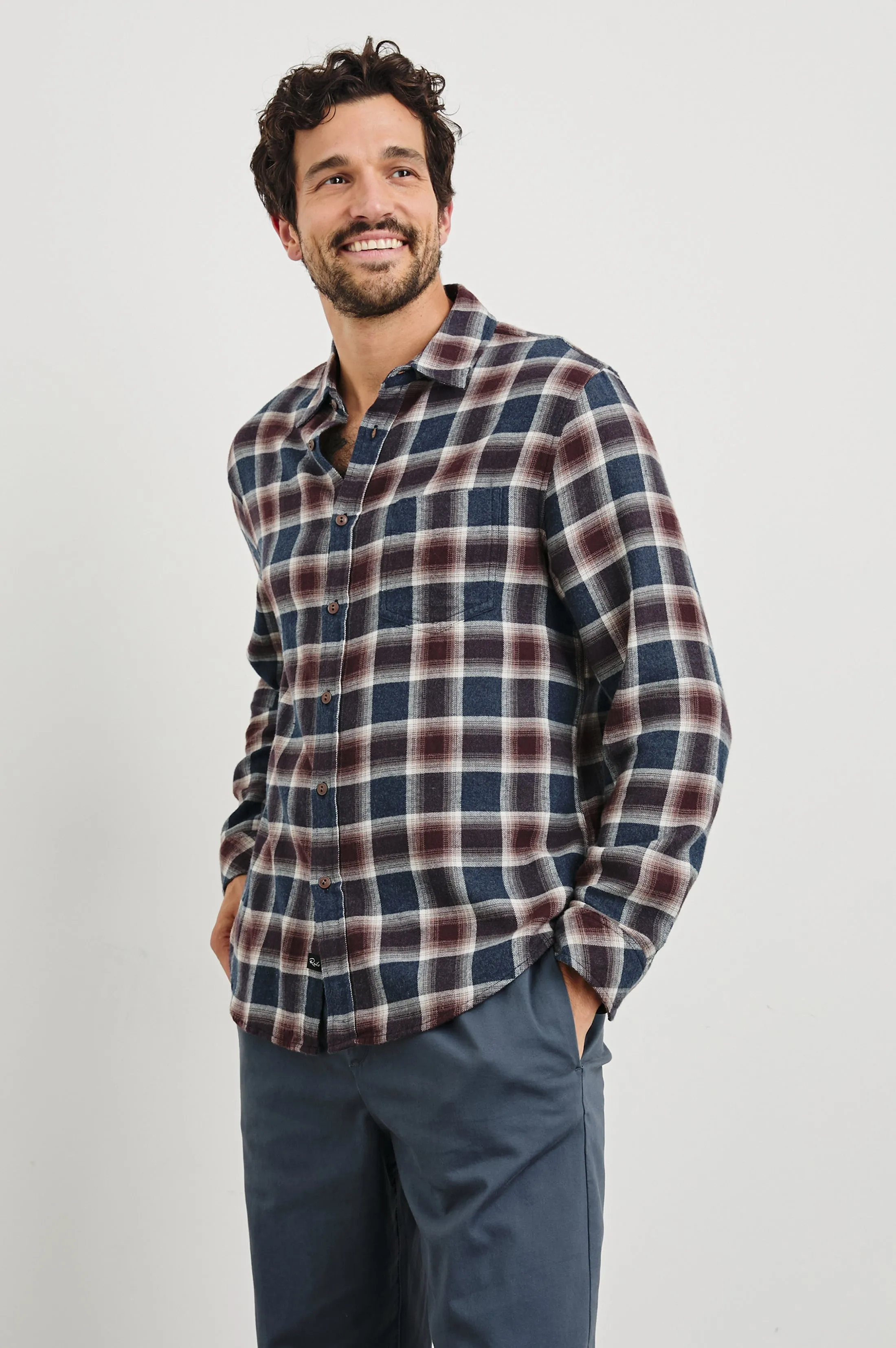 LENNOX SHIRT - ROYAL BORDEAUX Rails