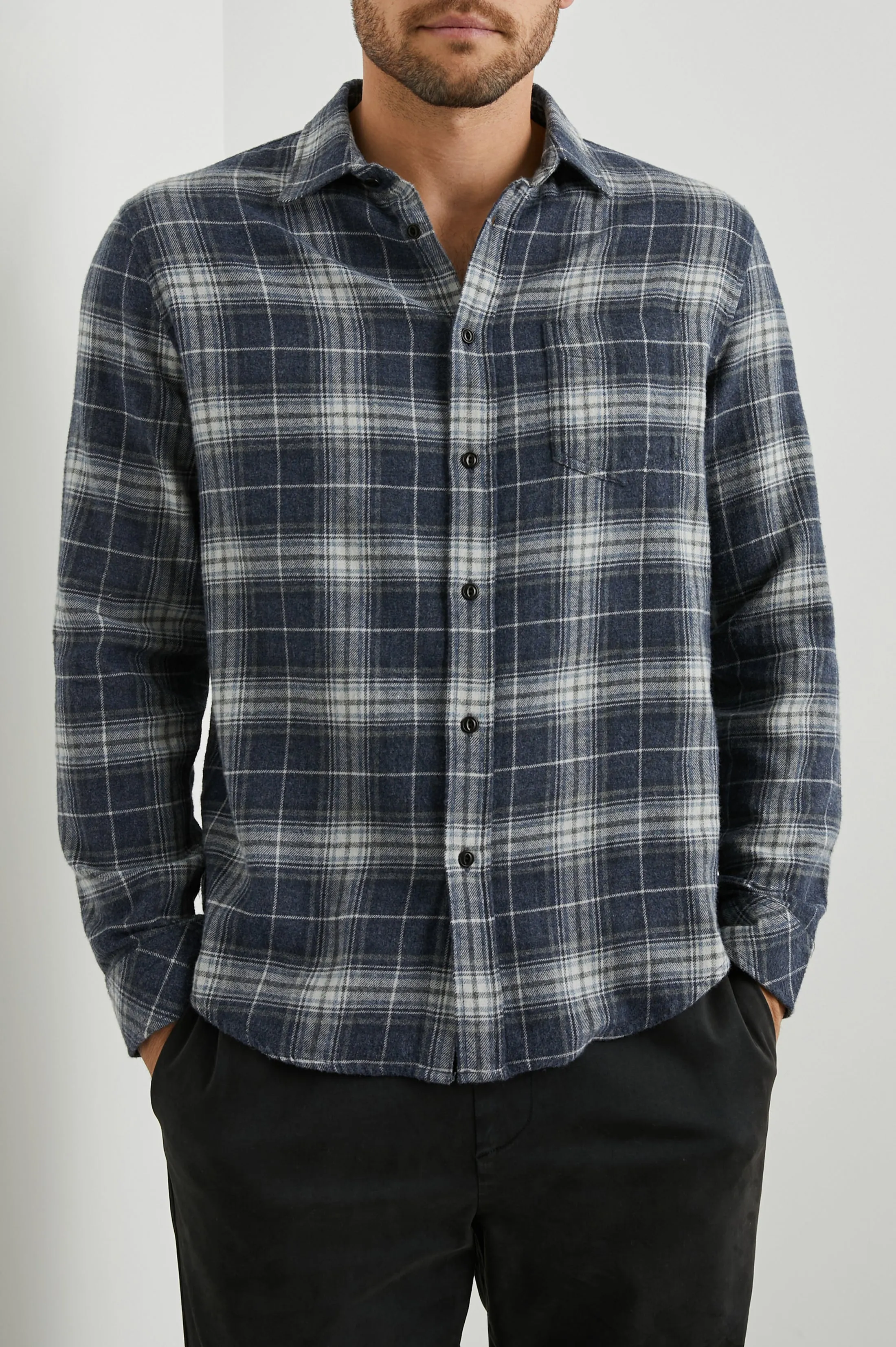 LENNOX SHIRT - SHADOW ETHER MELANGE Rails