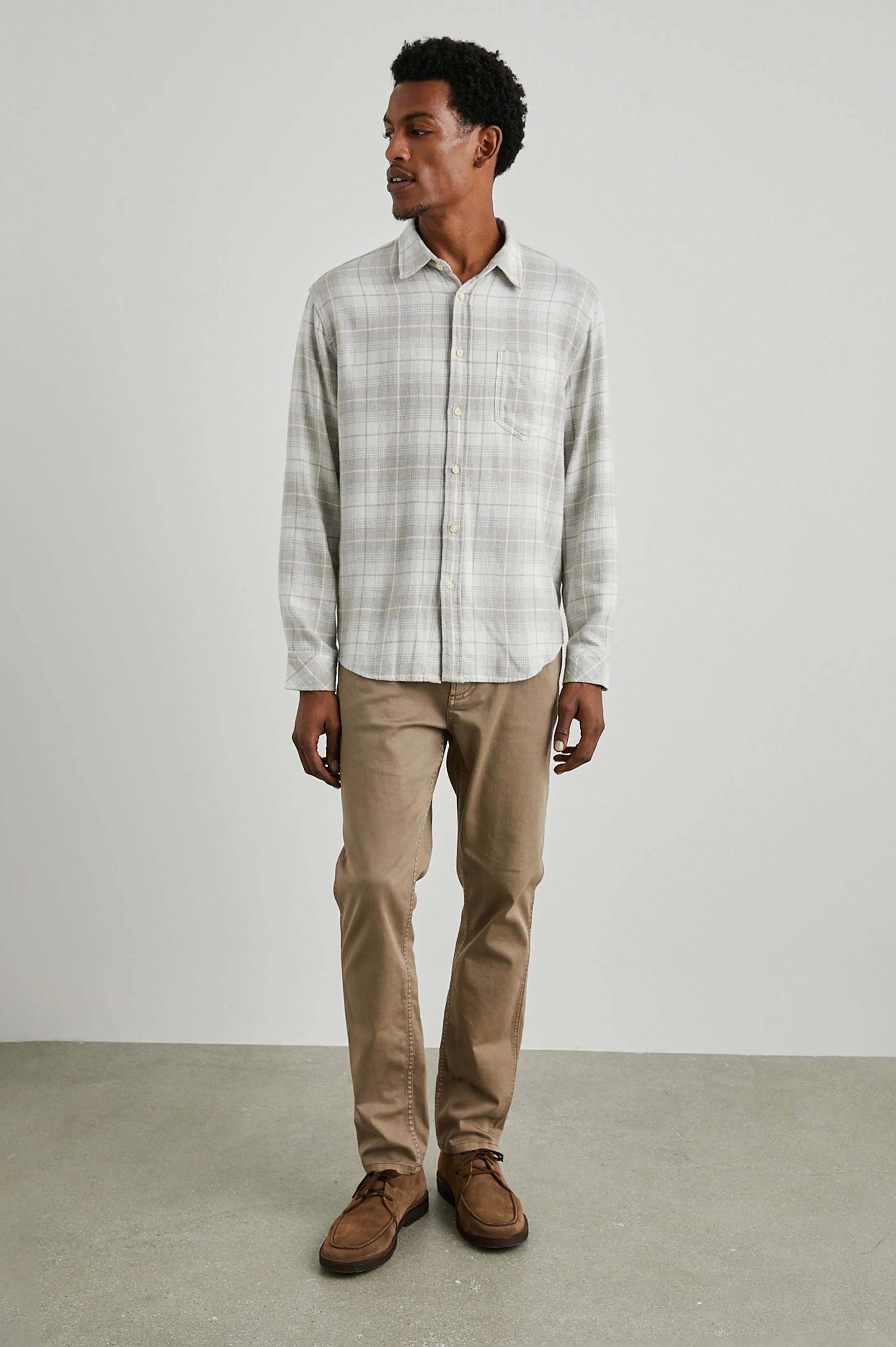 LENNOX SHIRT - WHEAT DOVE MELANGE Rails