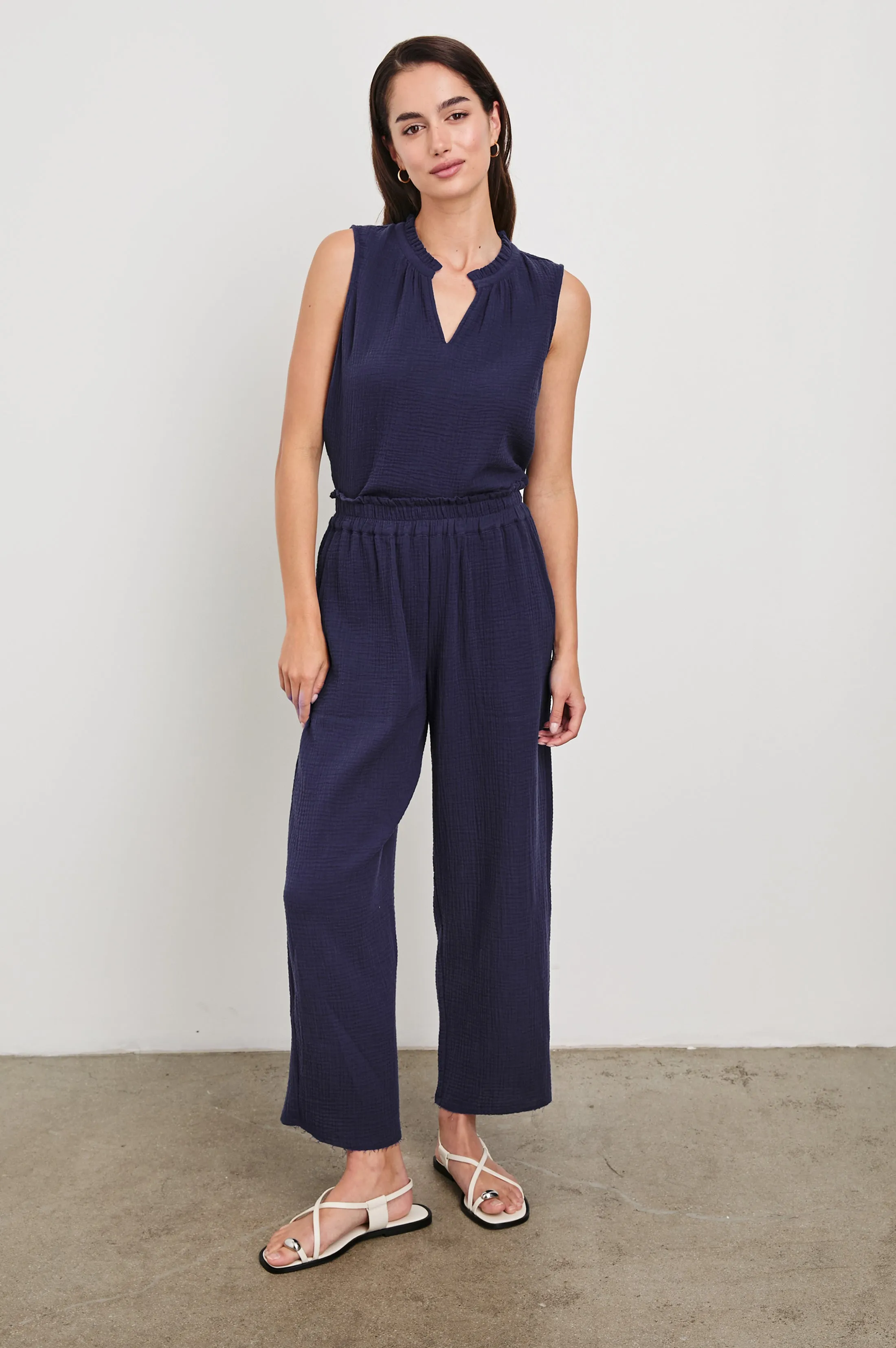 LEON CROP PANT - ADMIRAL BLUE Rails