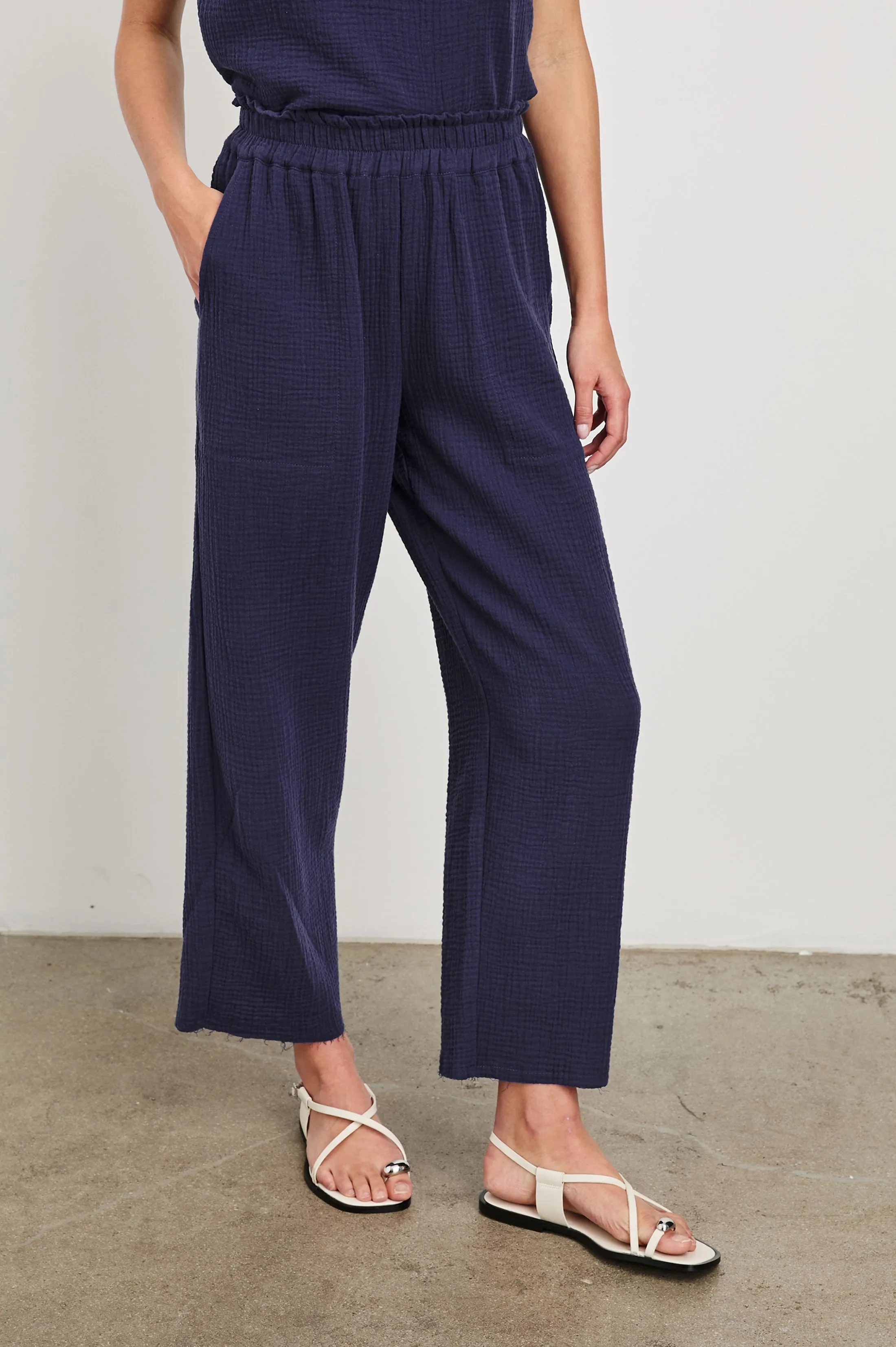 LEON CROP PANT - ADMIRAL BLUE Rails