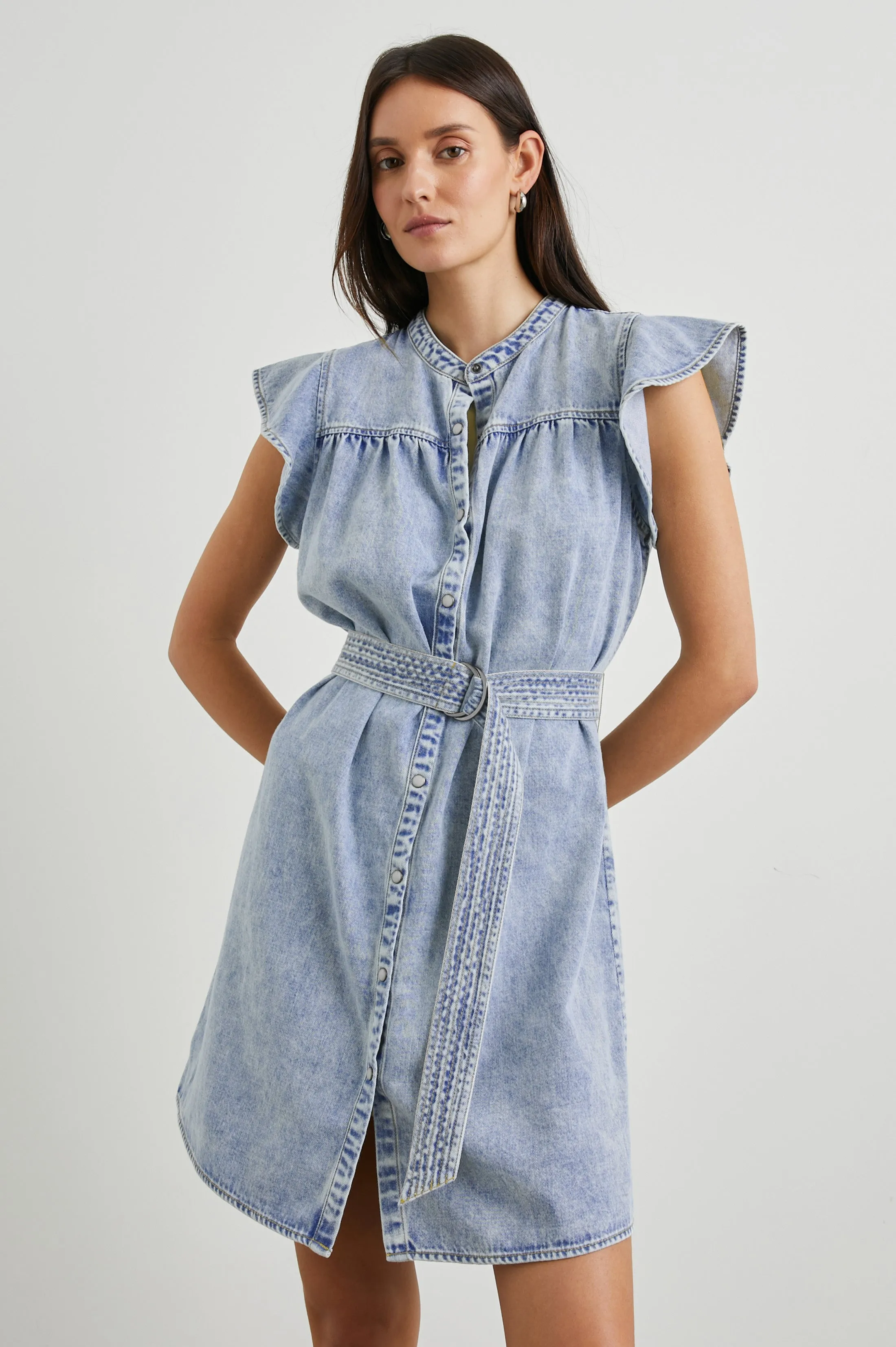 LETTA DRESS - FADED INDIGO Rails