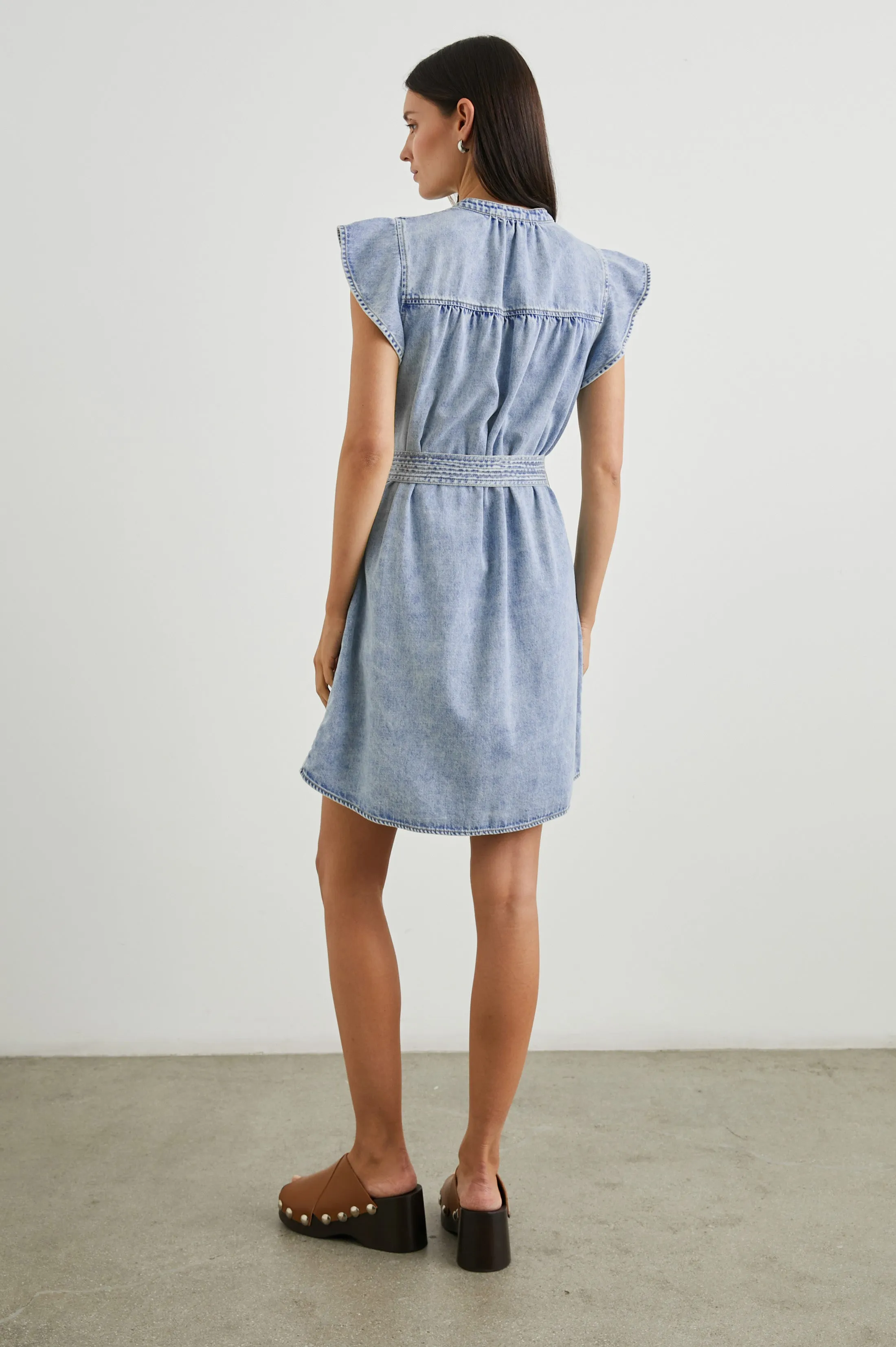 LETTA DRESS - FADED INDIGO Rails
