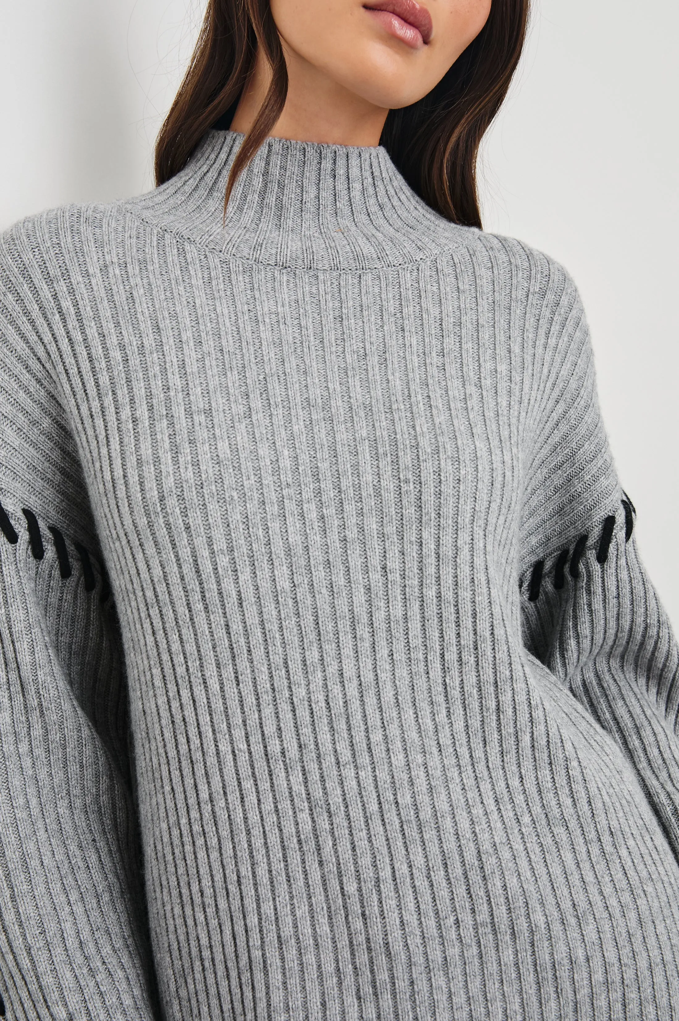 LIAM SWEATER - HEATHER GREY Rails