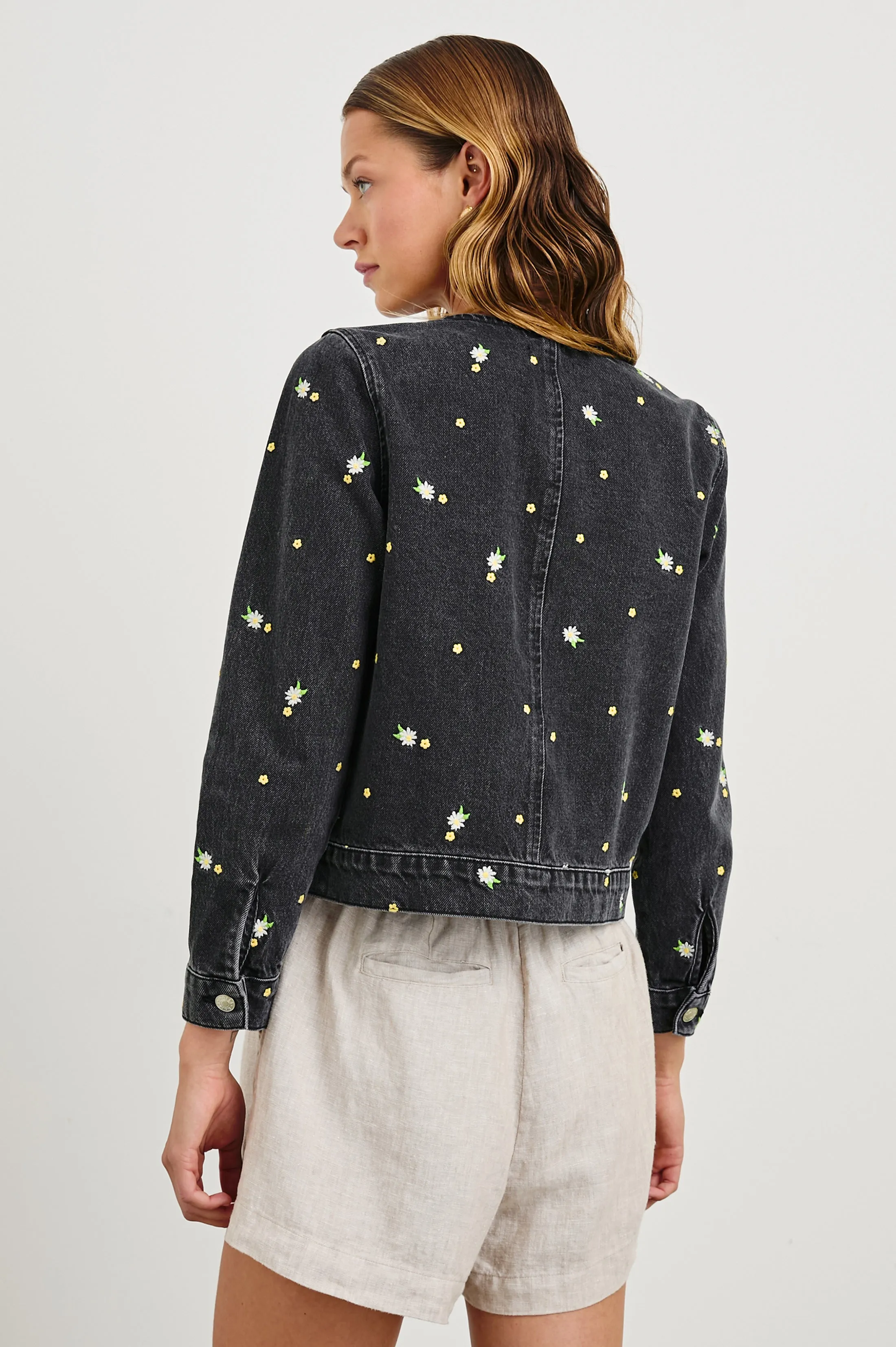 LIDO JACKET - ASH BLACK FLORAL Rails