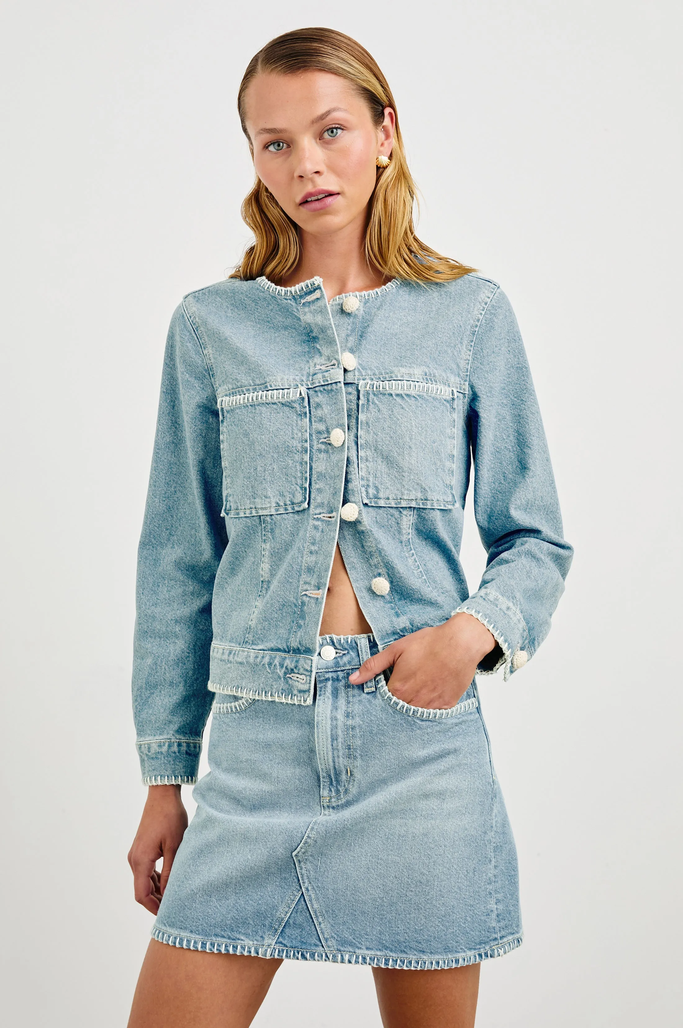 LIDO JACKET - HARBOR BLANKET STITCH Rails