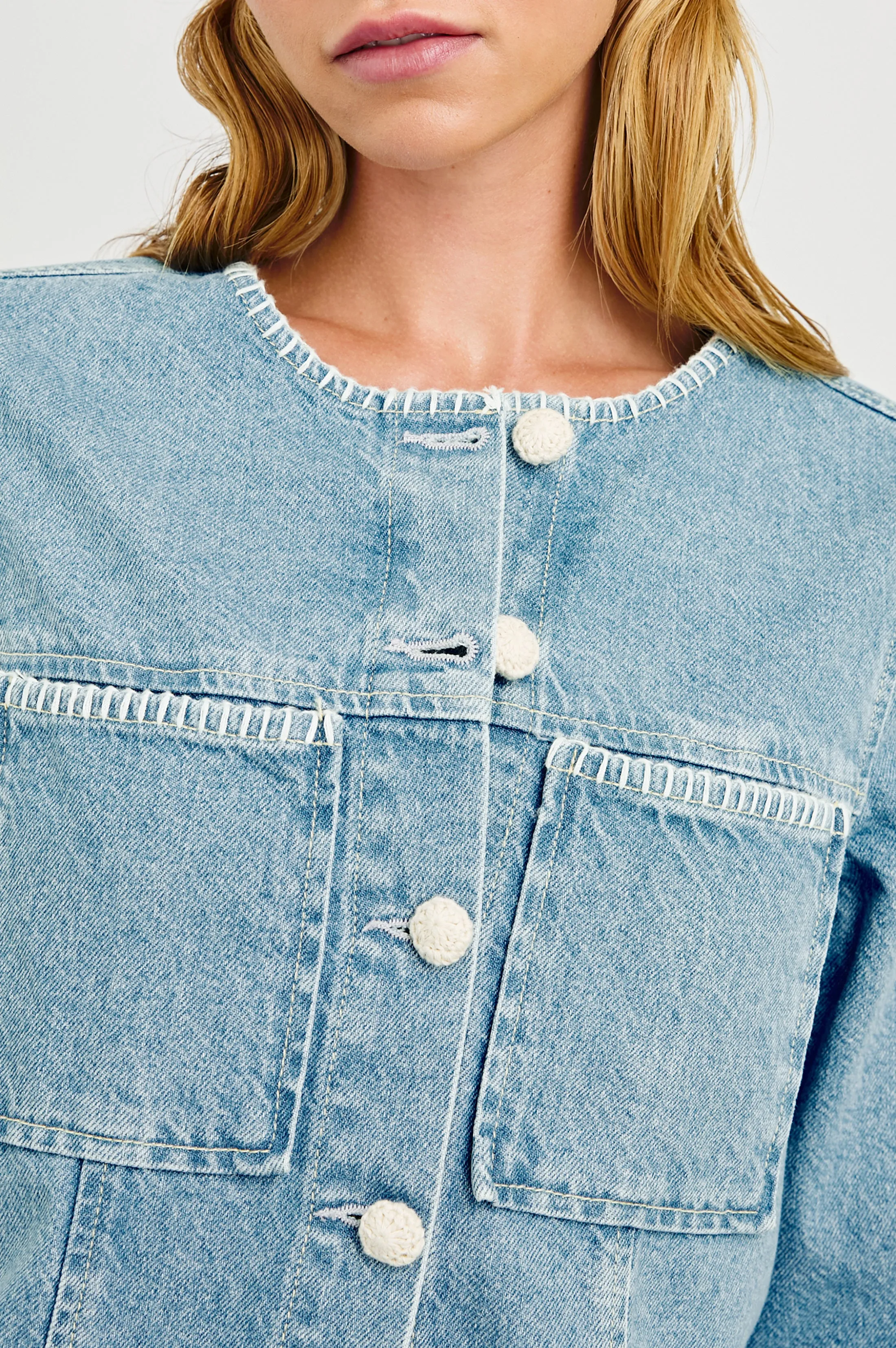 LIDO JACKET - HARBOR BLANKET STITCH Rails