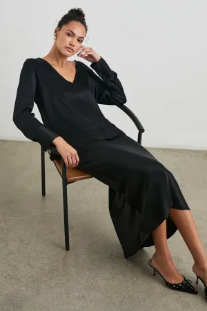 LILIANA TOP - BLACK Rails