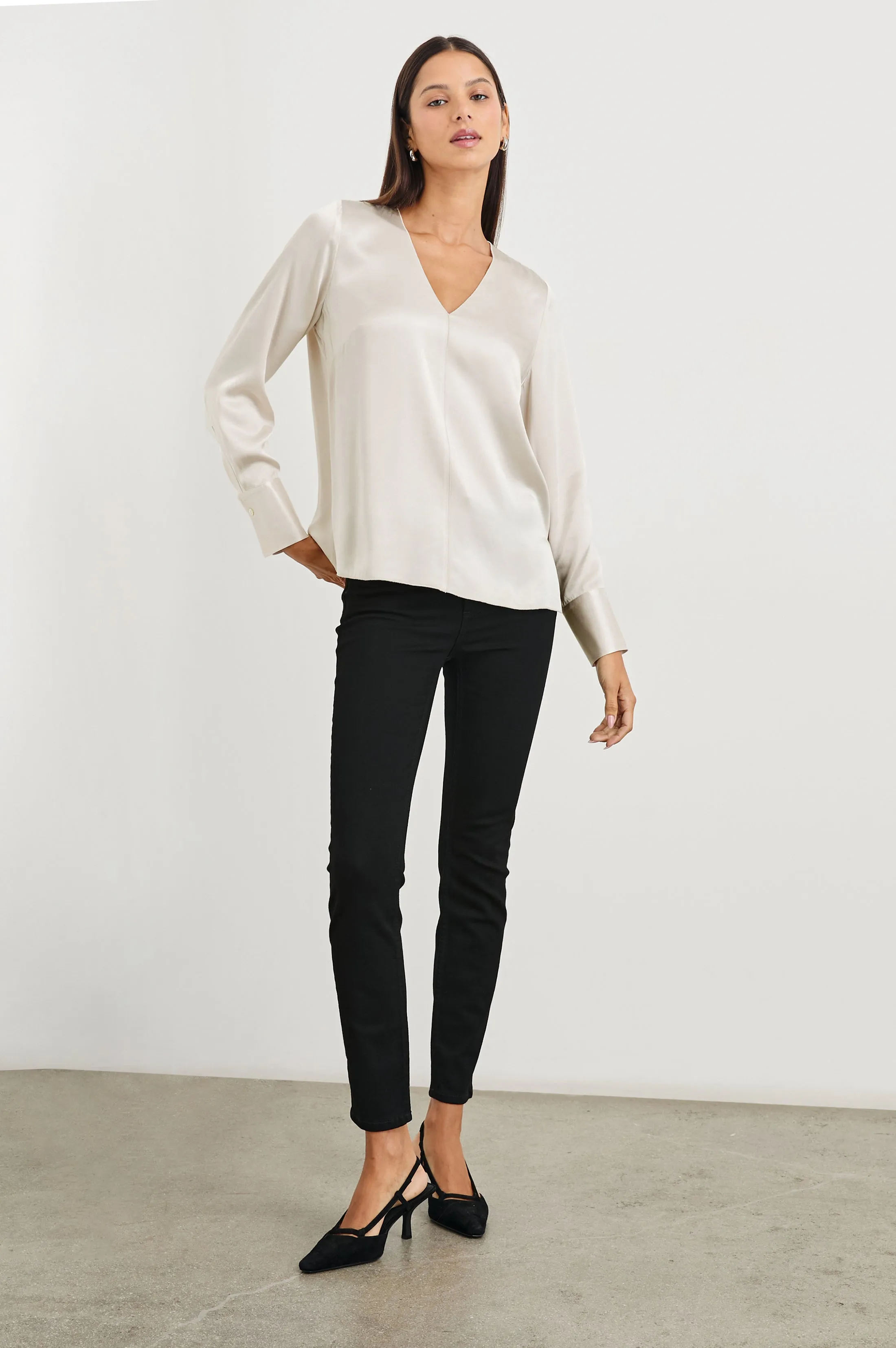 LILIANA TOP - IVORY Rails