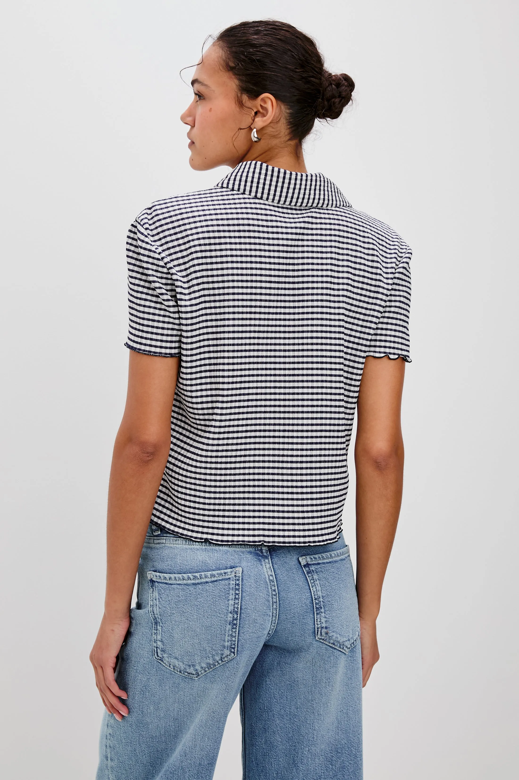 LIMON SHIRT - NAVY GINGHAM Rails