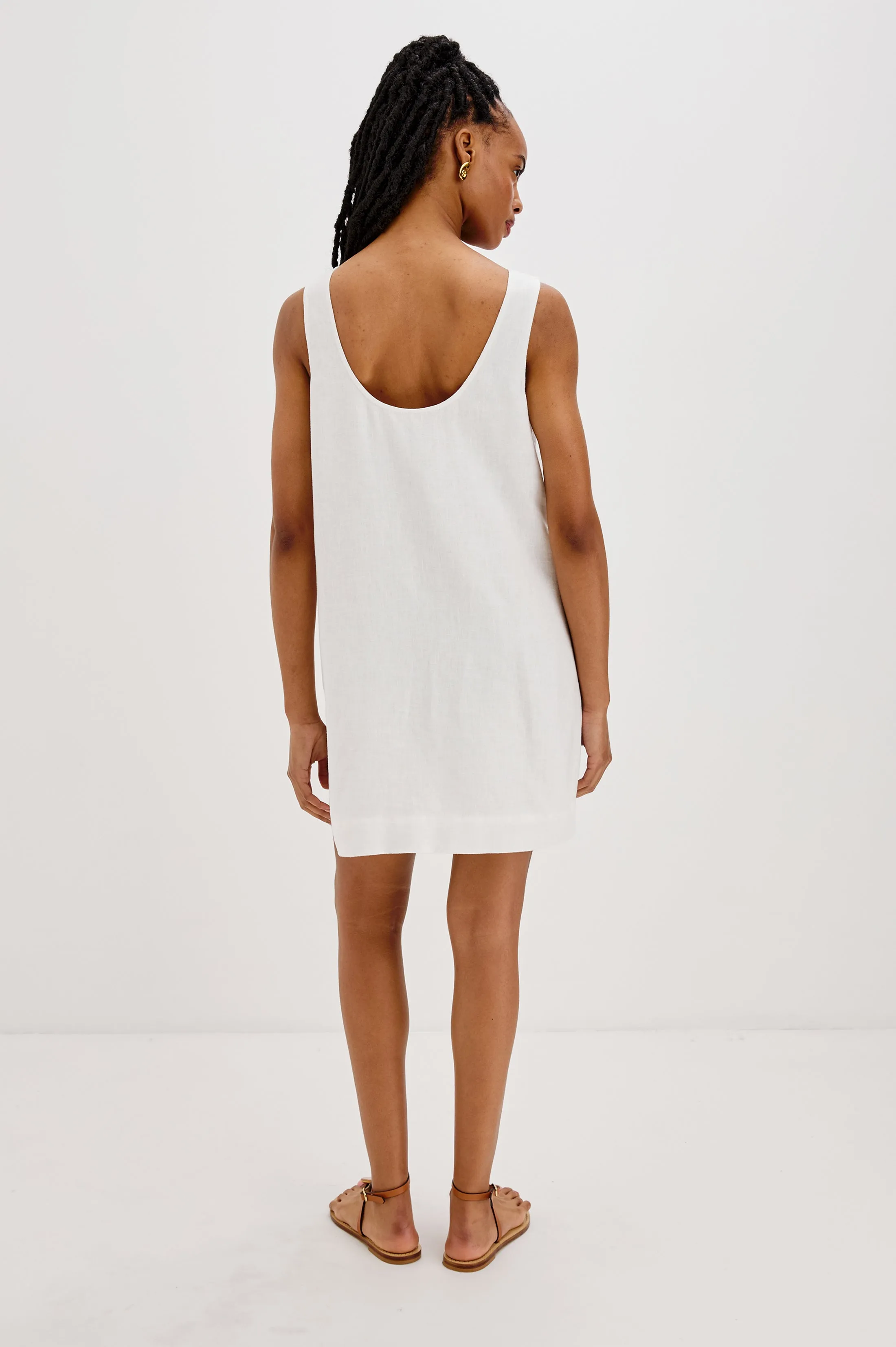 LINDSEY DRESS - WHITE Rails