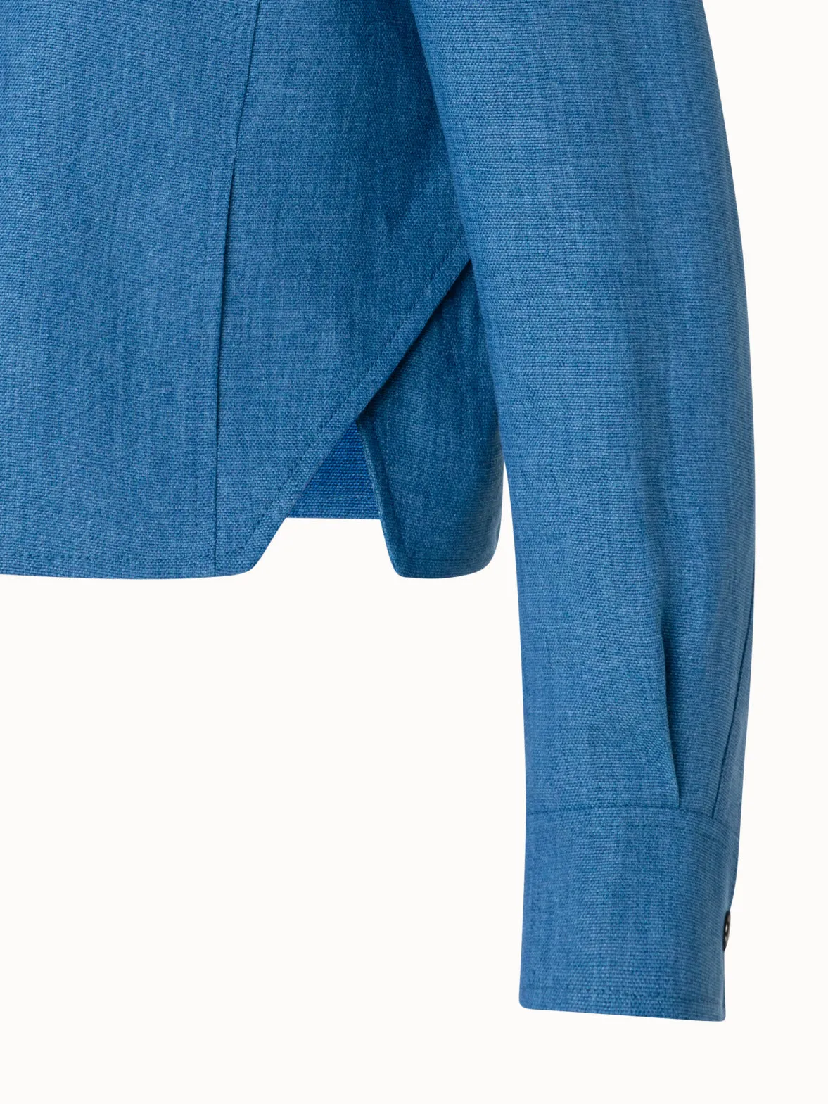 Linen Gabardine Shirt Jacket Akris