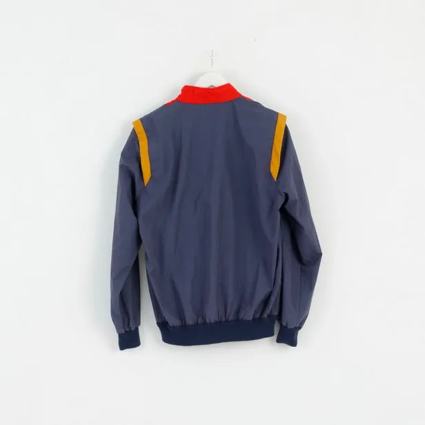 Loffler Mens M Jacket Navy Red Lightweight Zip Up Retro Classic Top