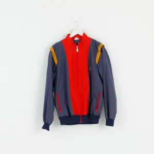Loffler Mens M Jacket Navy Red Lightweight Zip Up Retro Classic Top