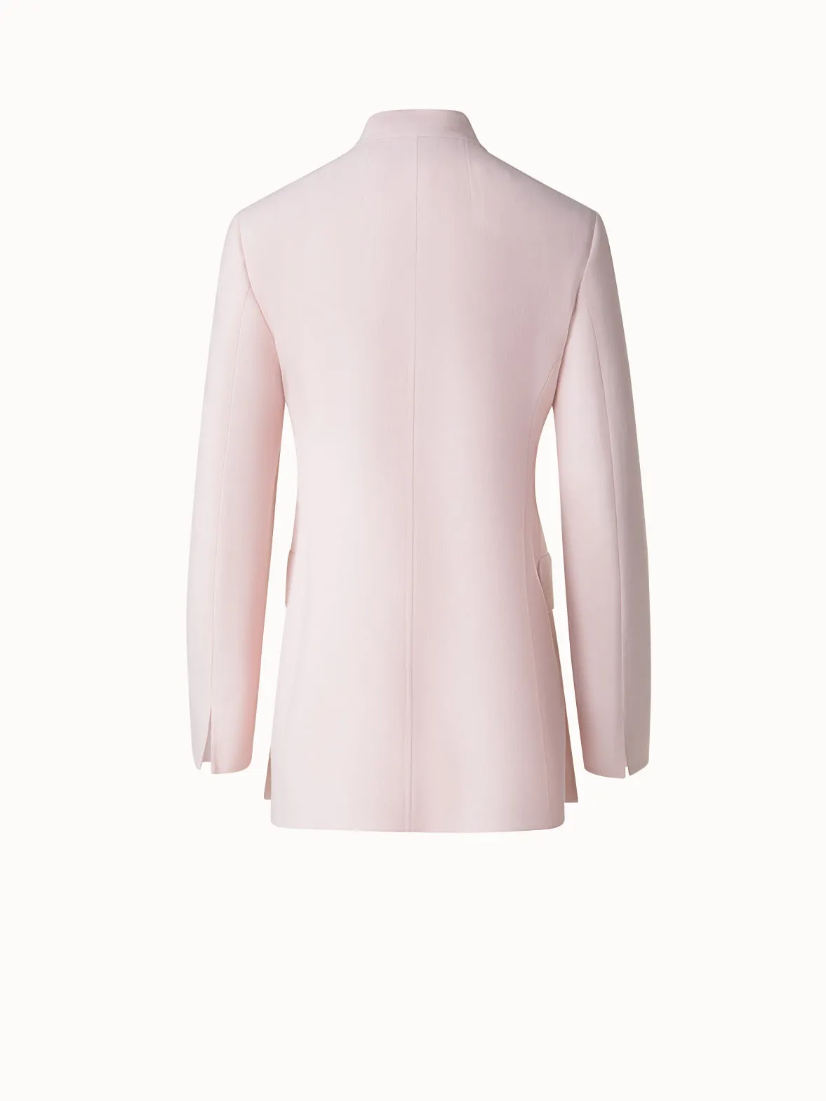 Long Cardigan Style Blazer in Wool Double-Face Akris