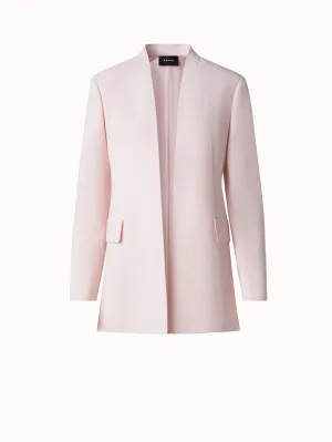 Long Cardigan Style Blazer in Wool Double-Face Akris