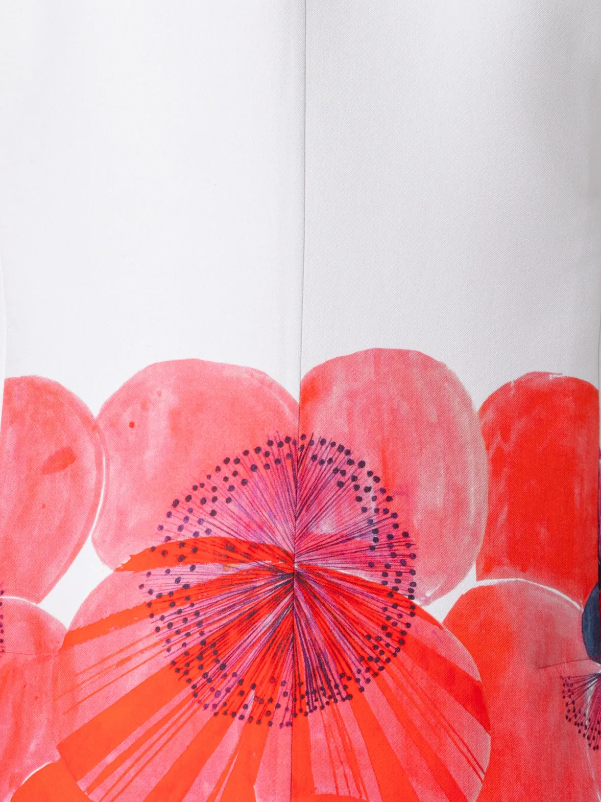 Long Double-Face Jacket with Poppy Print Akris
