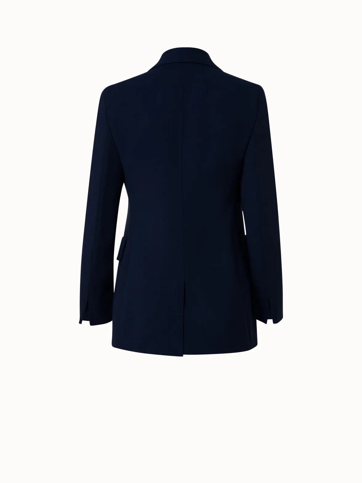 Long Jacket in Wool Double-Face Akris