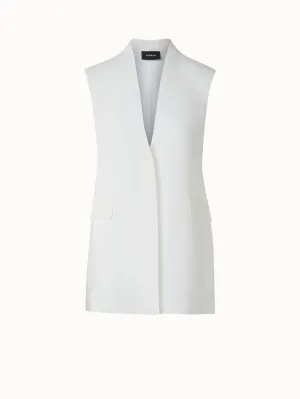 Long Sheer Silk Organza Gilet Akris
