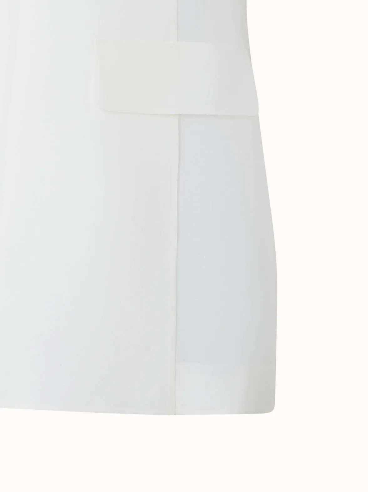 Long Sheer Silk Organza Gilet Akris