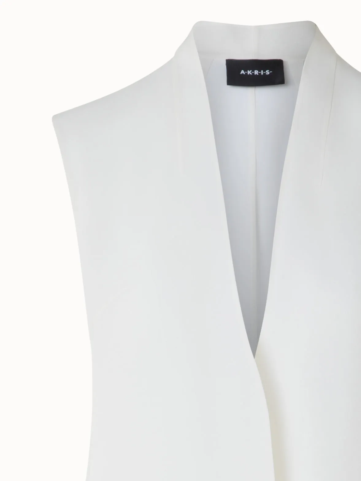 Long Sheer Silk Organza Gilet Akris