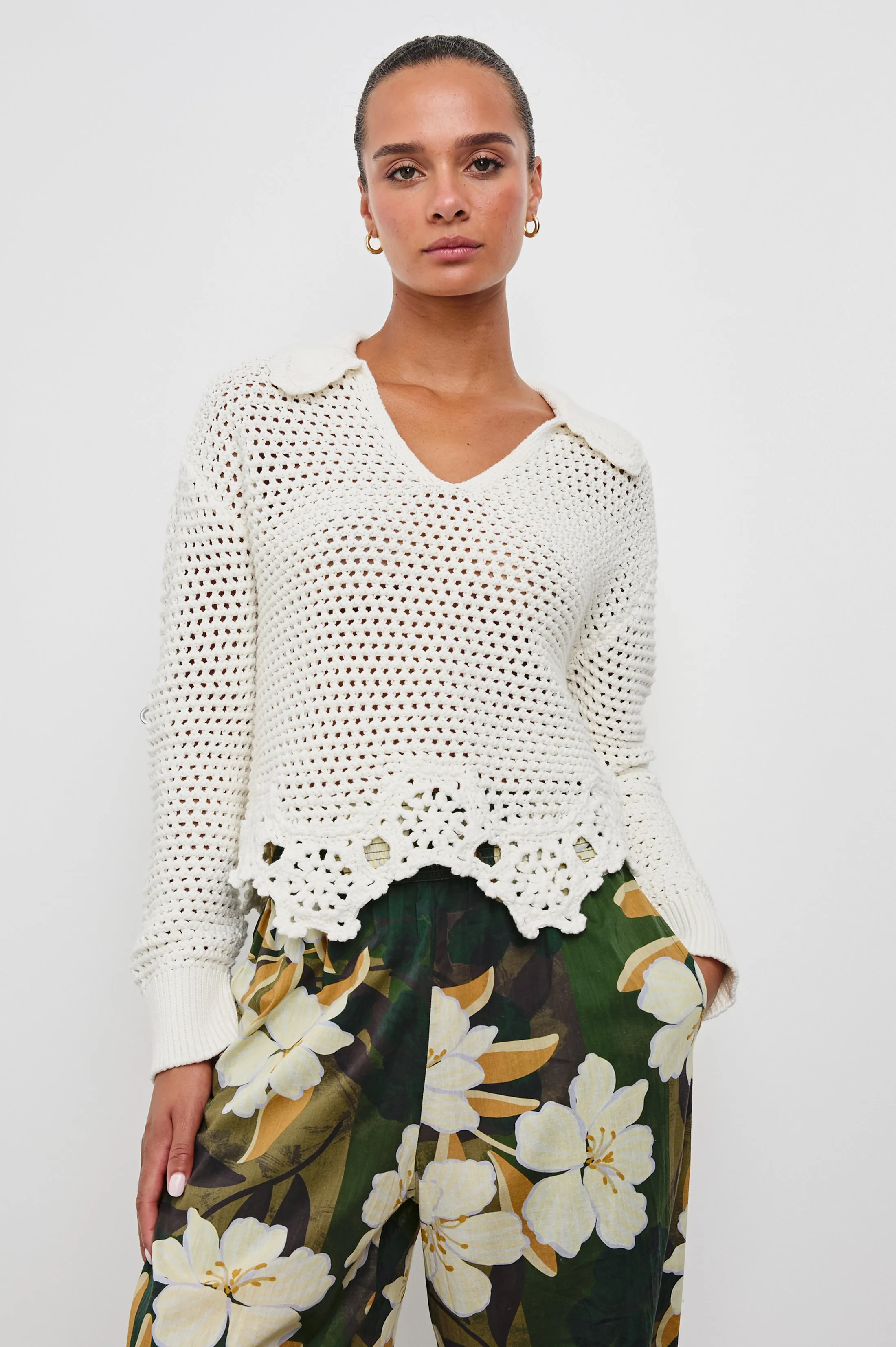 LOUISE SWEATER - IVORY Rails
