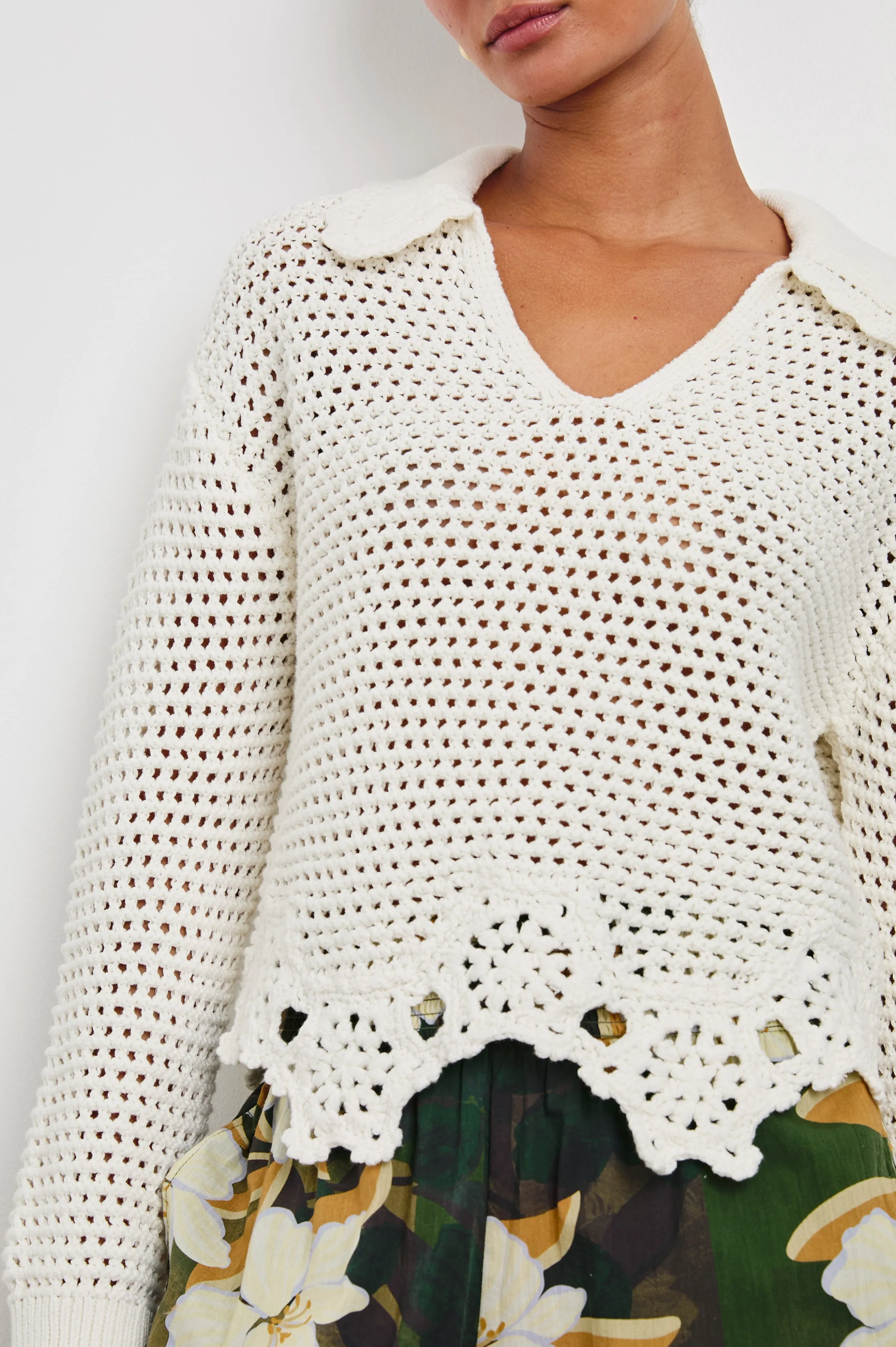 LOUISE SWEATER - IVORY Rails