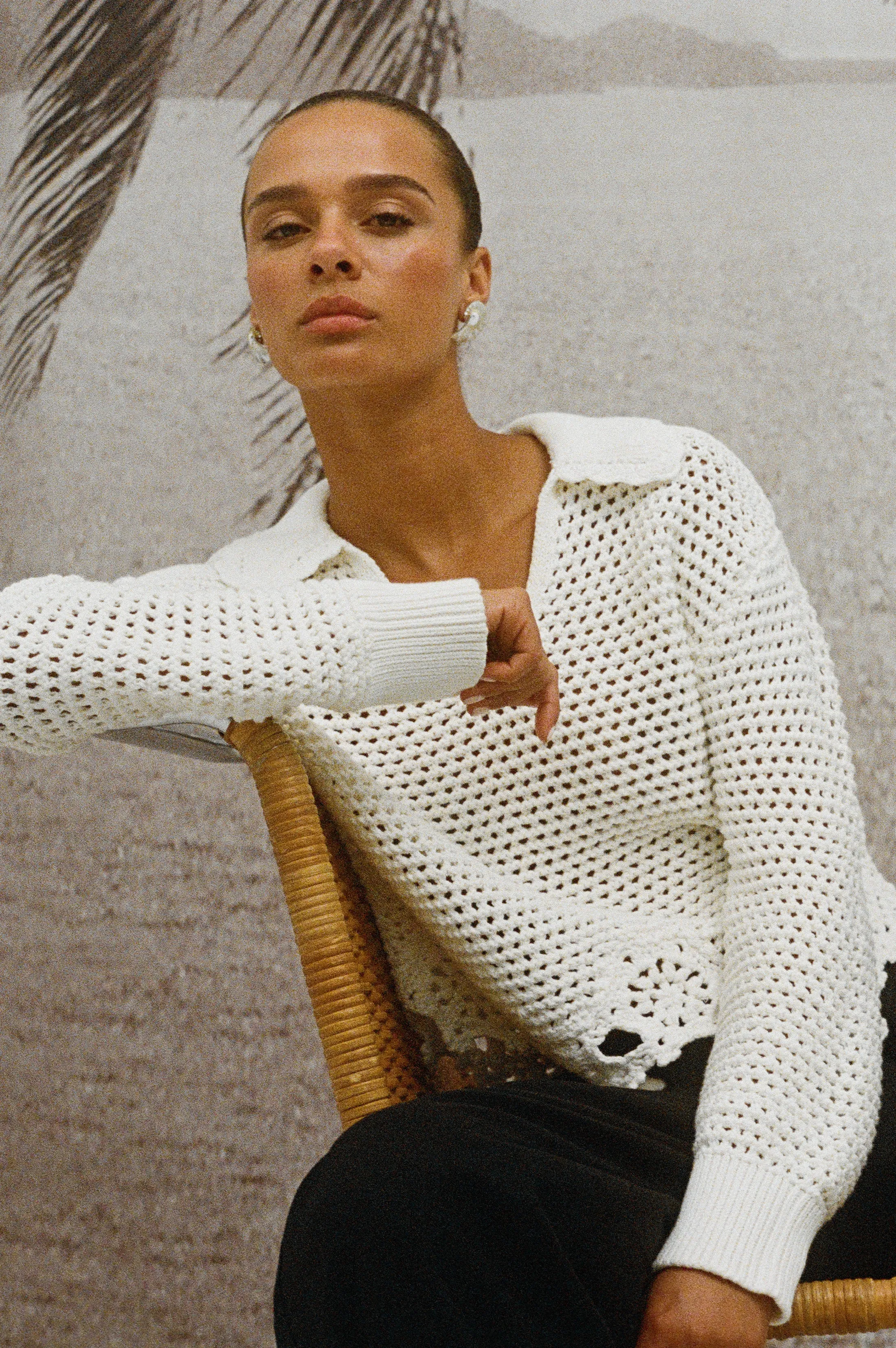 LOUISE SWEATER - IVORY Rails