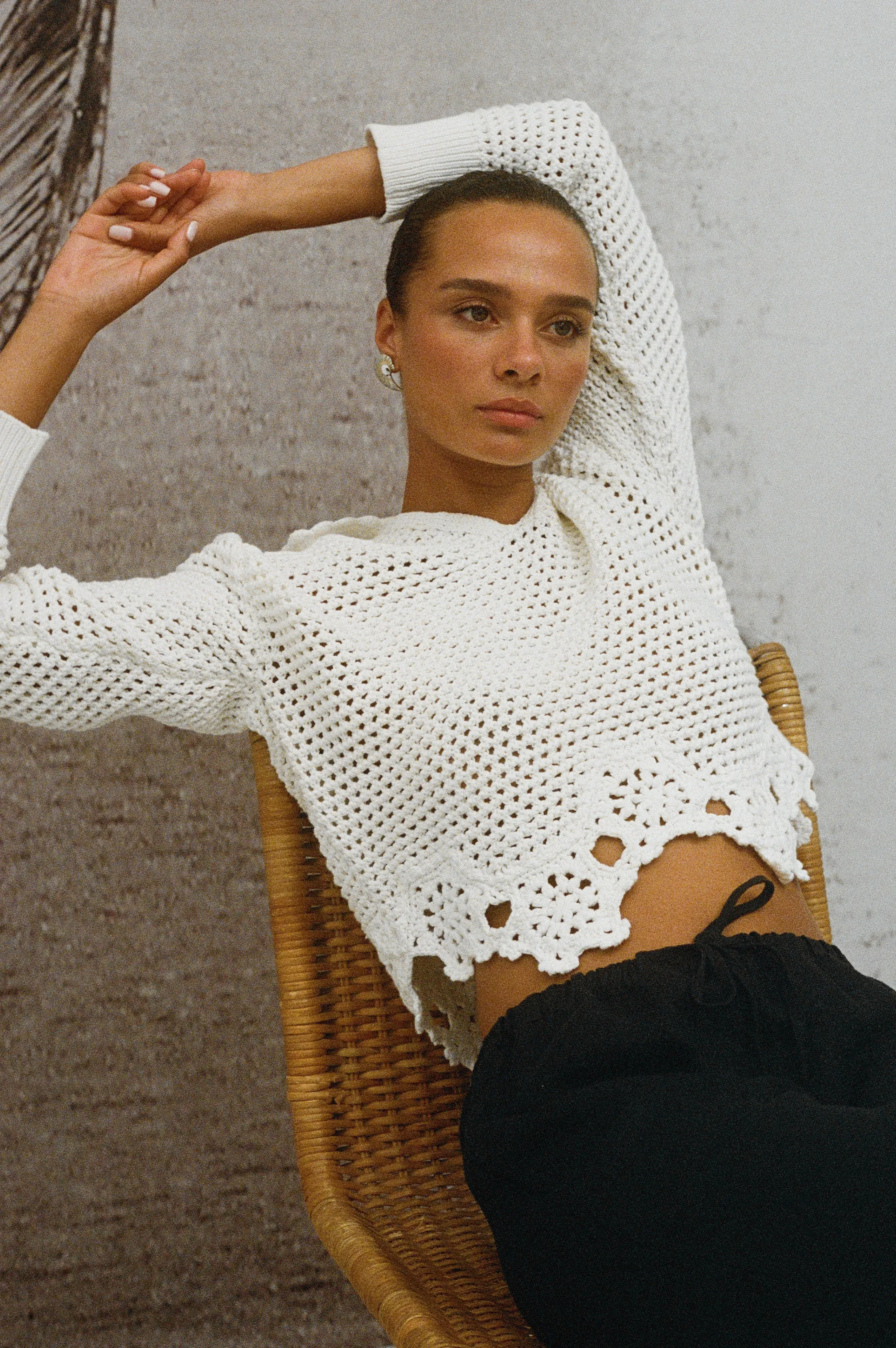 LOUISE SWEATER - IVORY Rails