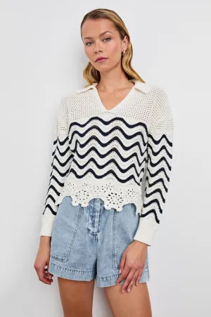 LOUISE SWEATER - WAVE STRIPE Rails