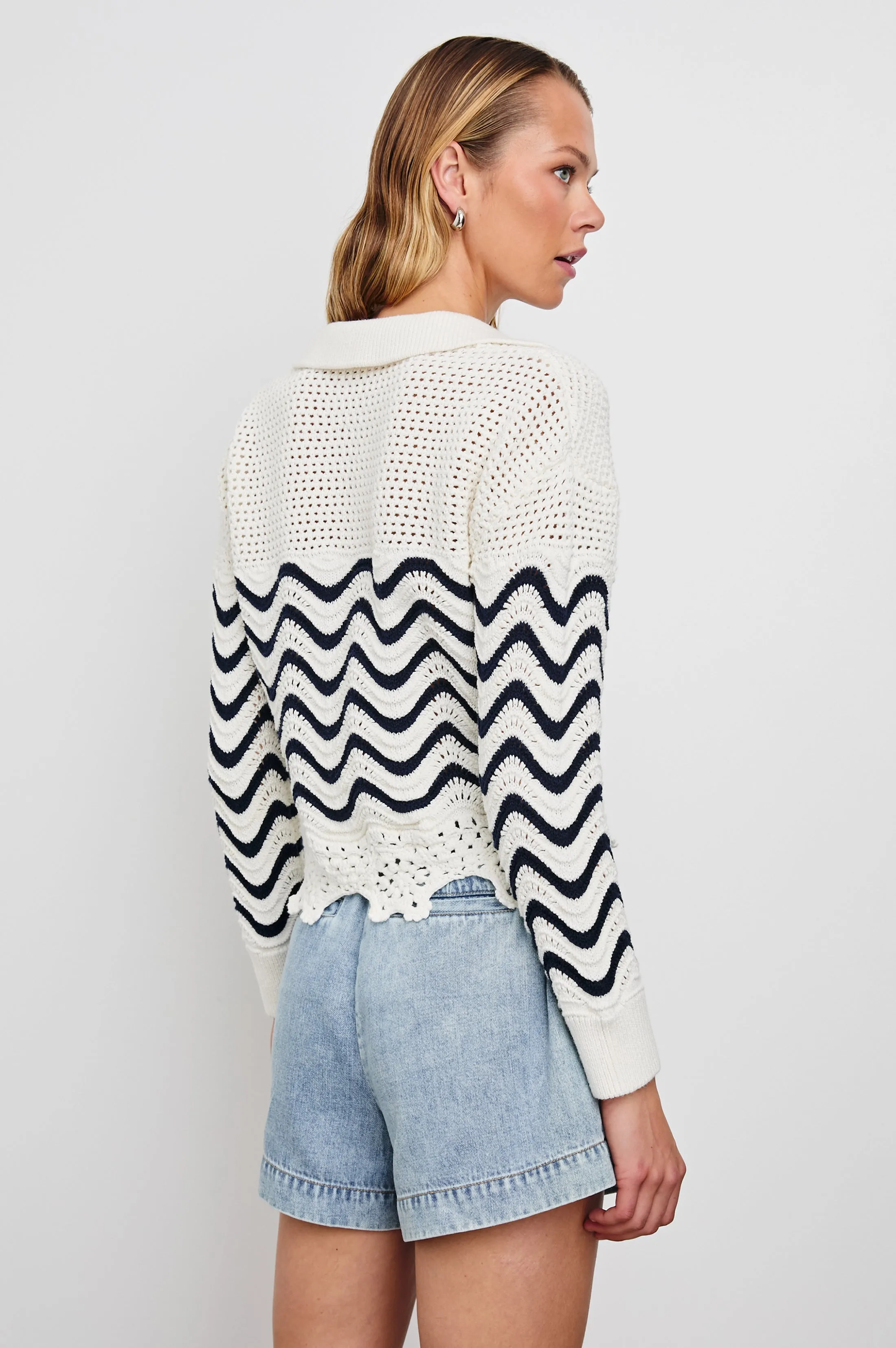 LOUISE SWEATER - WAVE STRIPE Rails