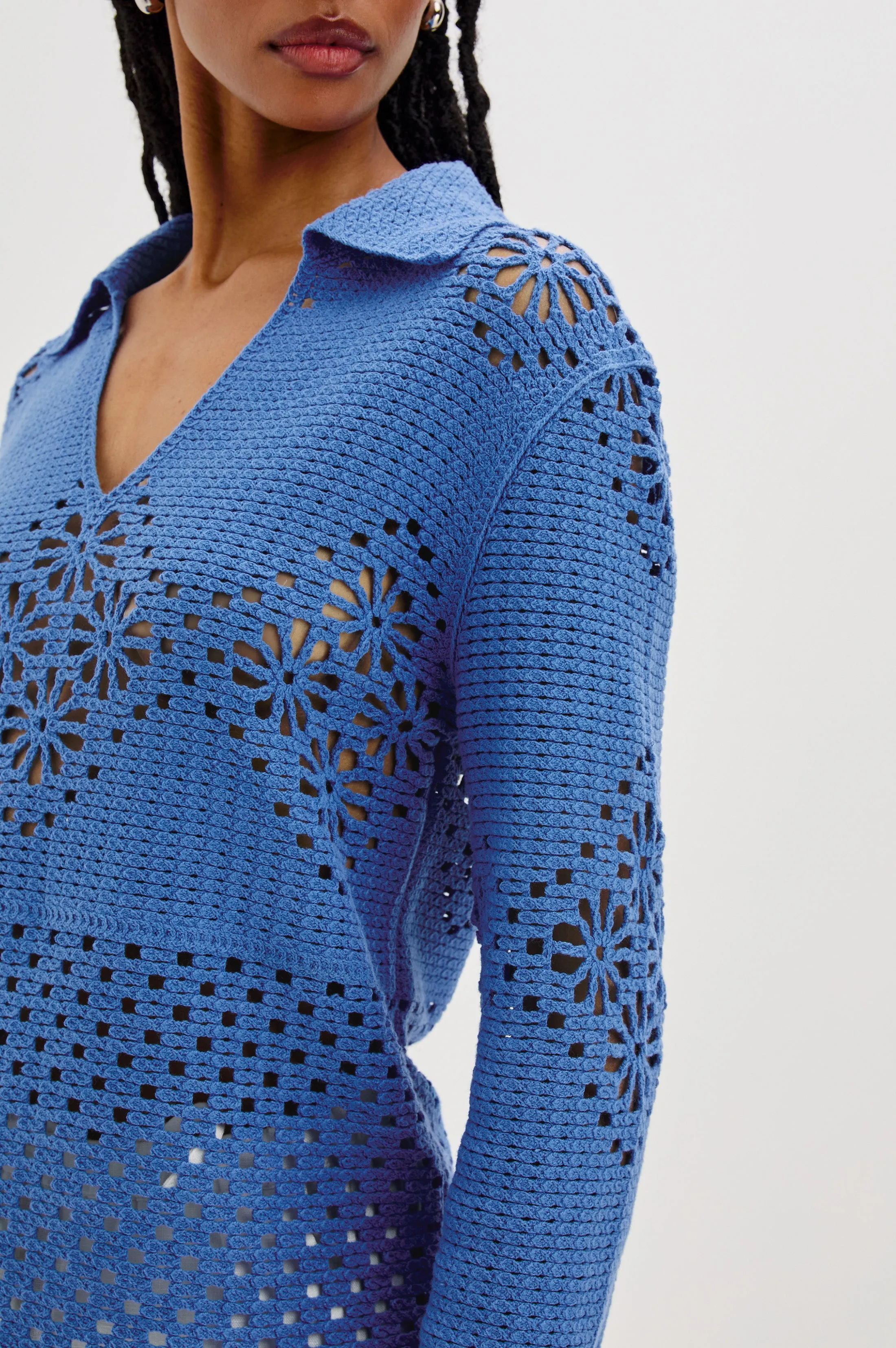 LOUIZA TOP - FRENCH BLUE Rails