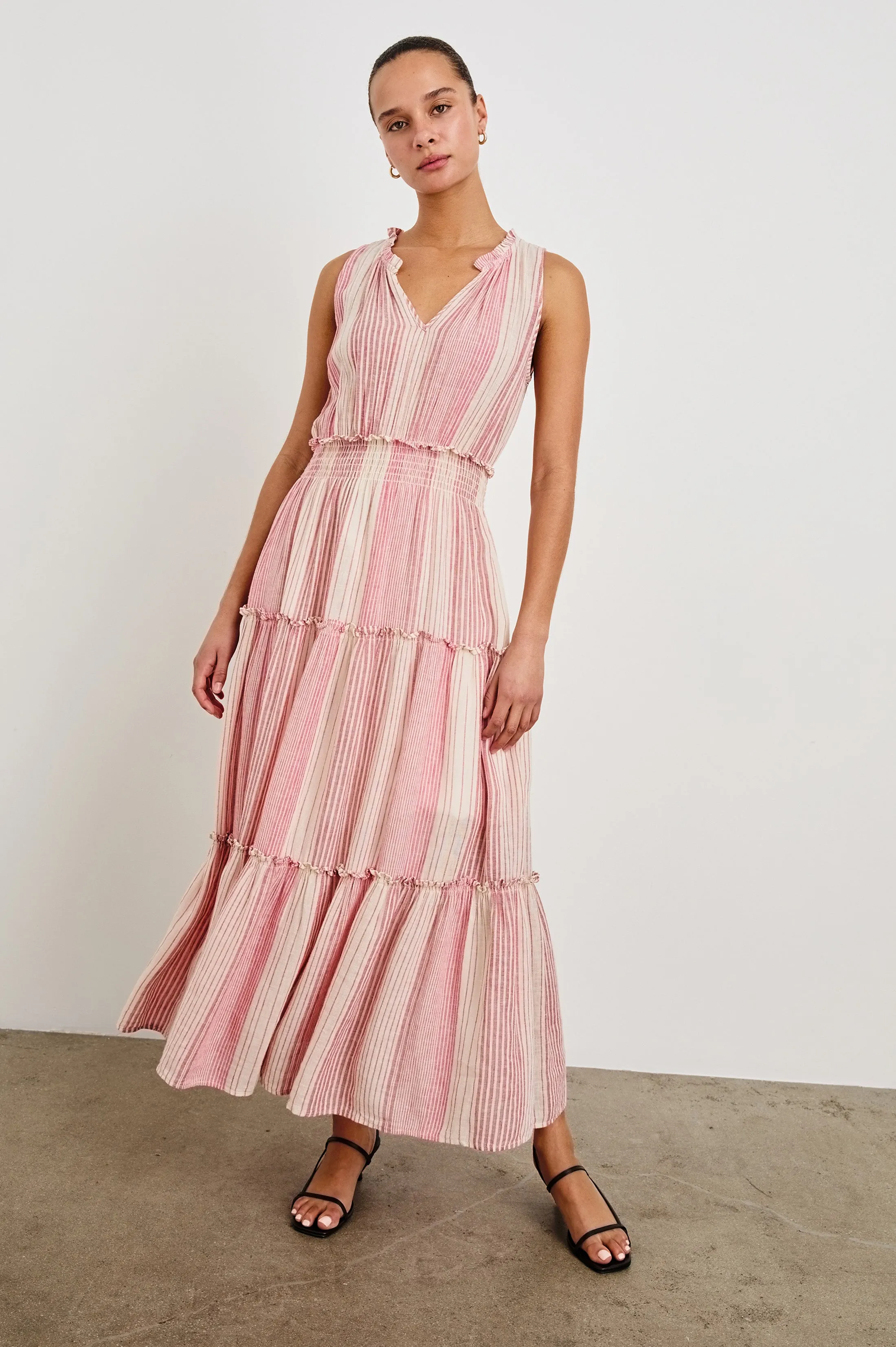 LOULOU DRESS - SALERNO STRIPE Rails