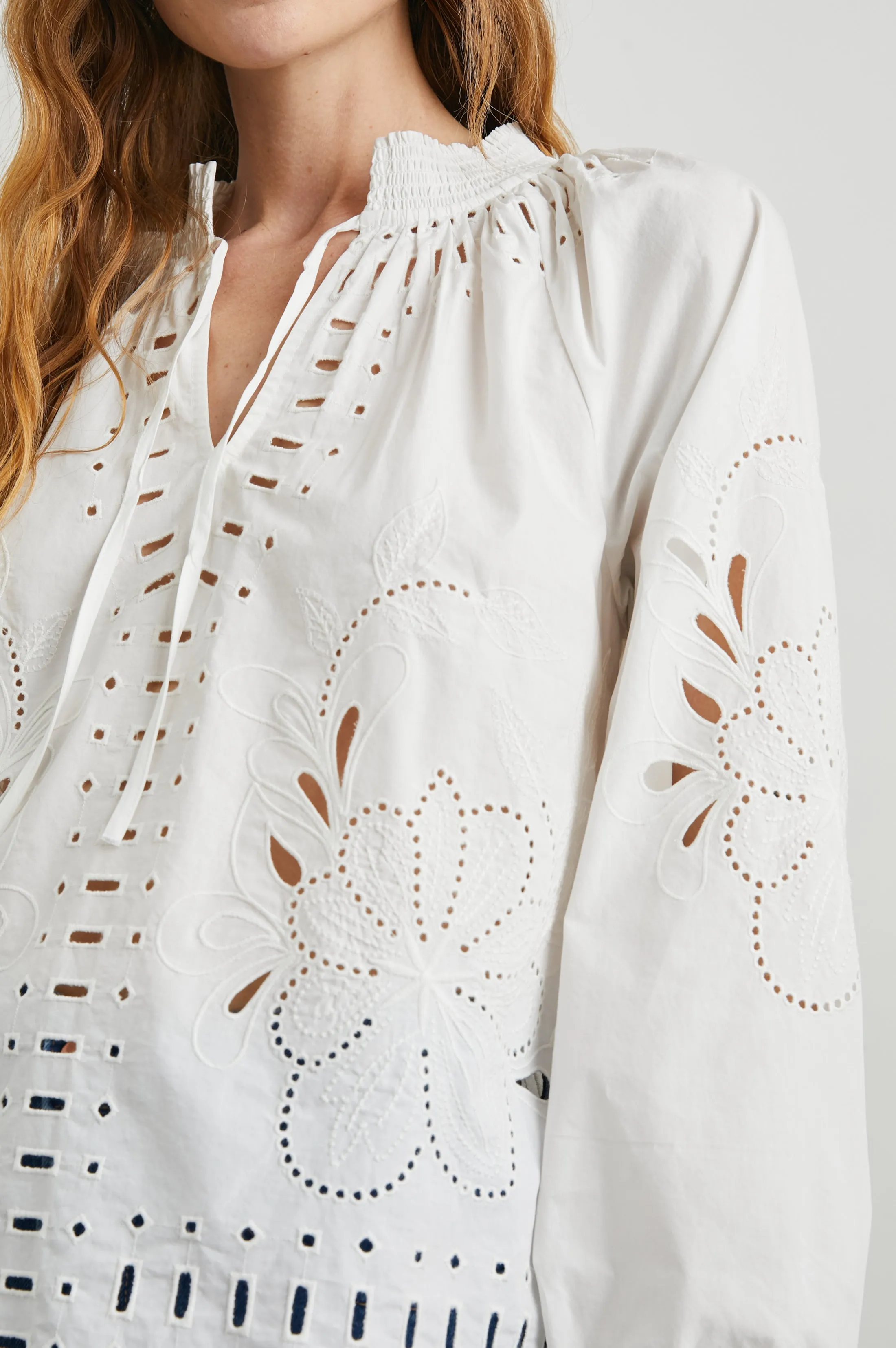 LUCINDA TOP - WHITE Rails