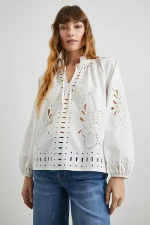 LUCINDA TOP - WHITE Rails