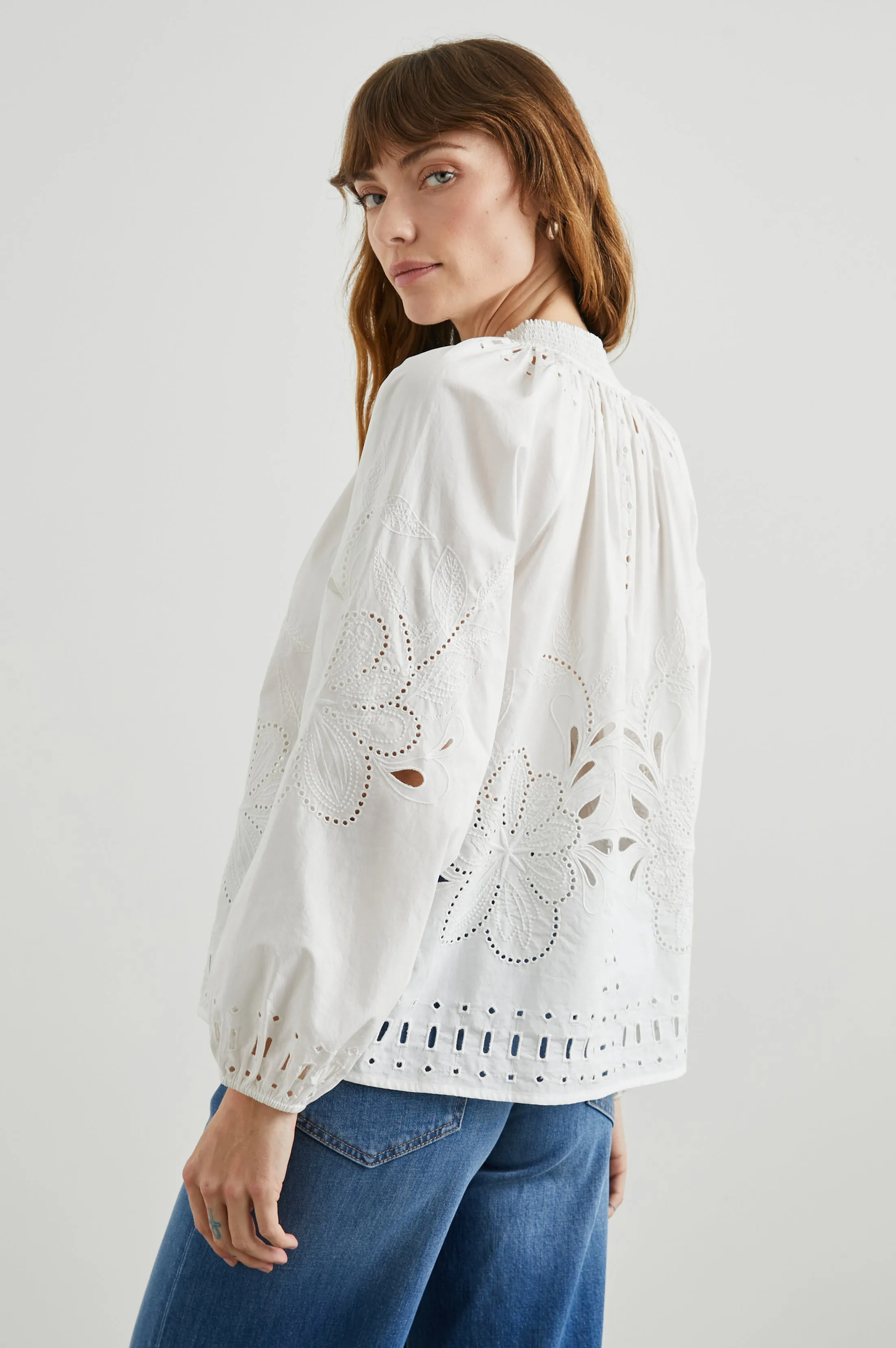 LUCINDA TOP - WHITE Rails