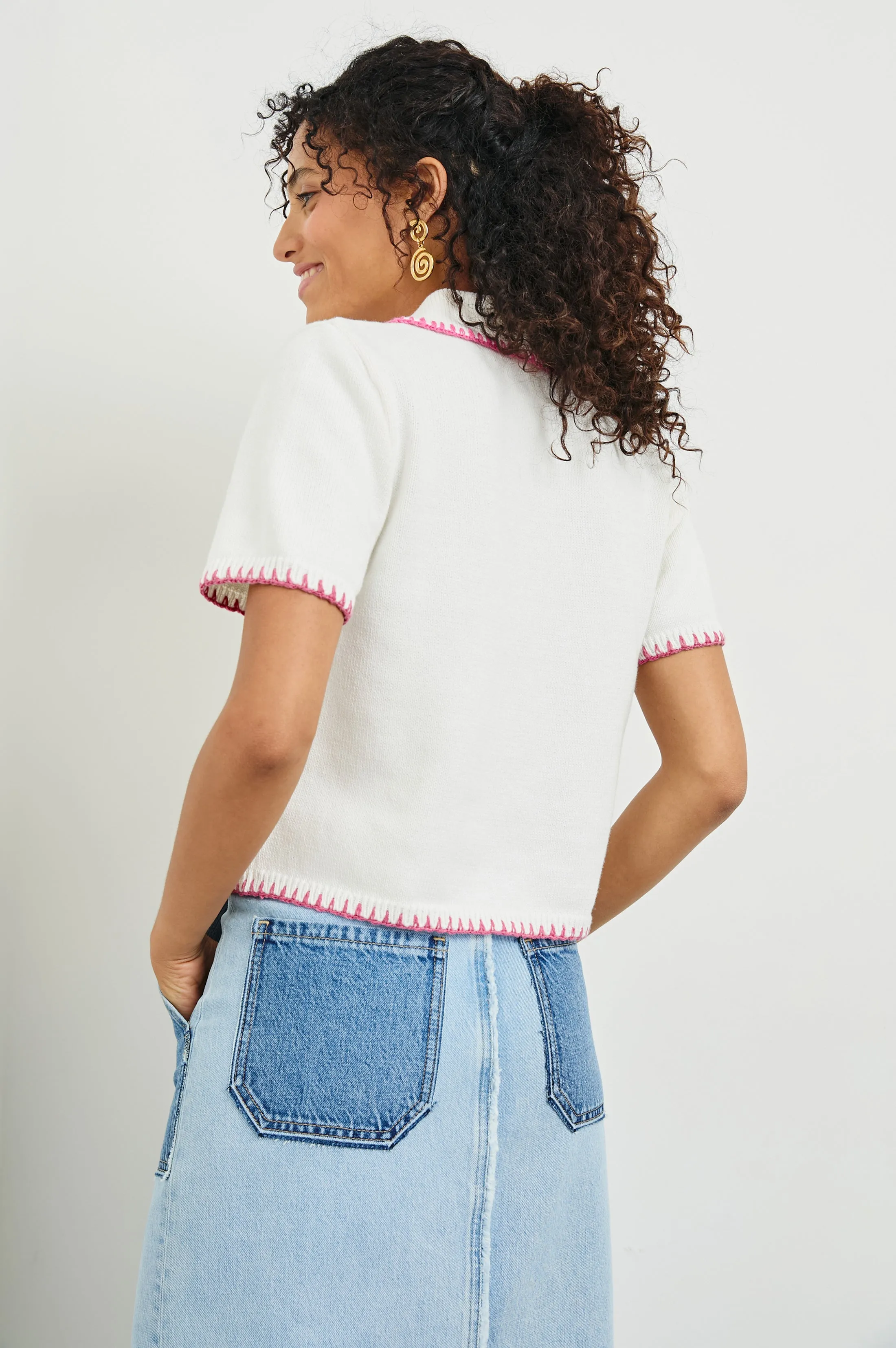 MALIAH TOP - IVORY HIBISCUS Rails