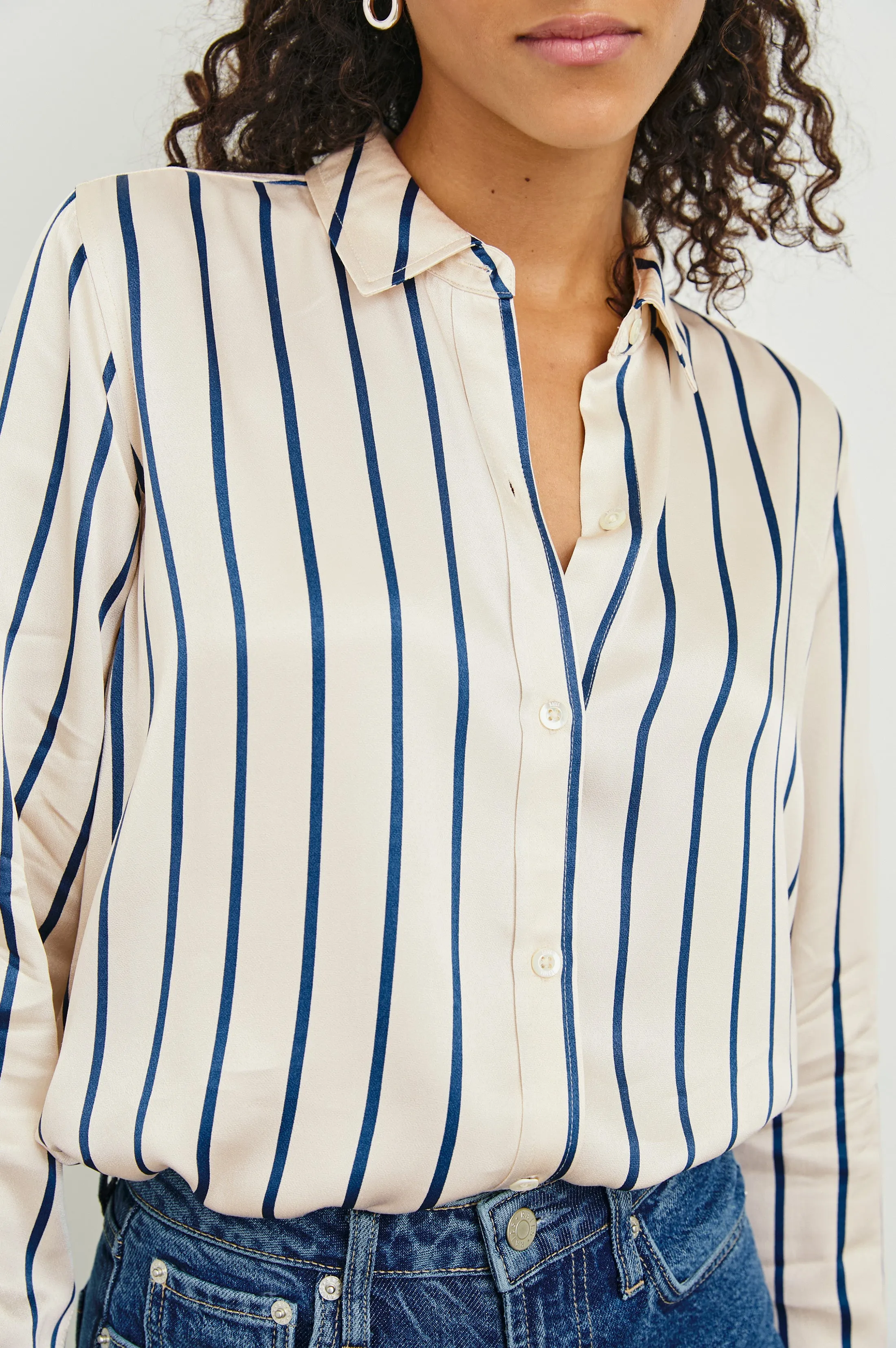 MARIA SHIRT - CERAMIC NAVY STRIPE Rails