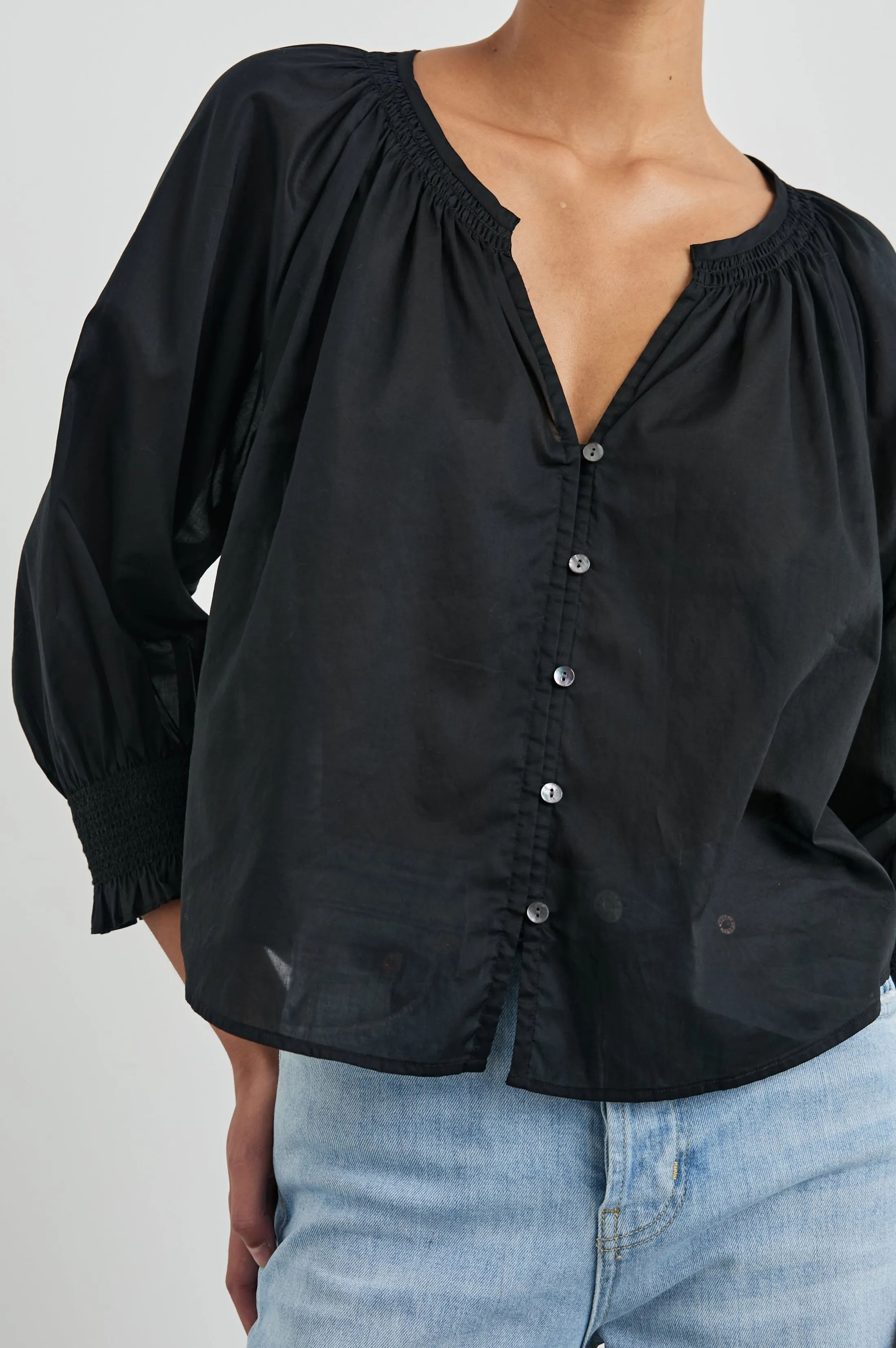 MARIAH TOP - TRUE BLACK Rails