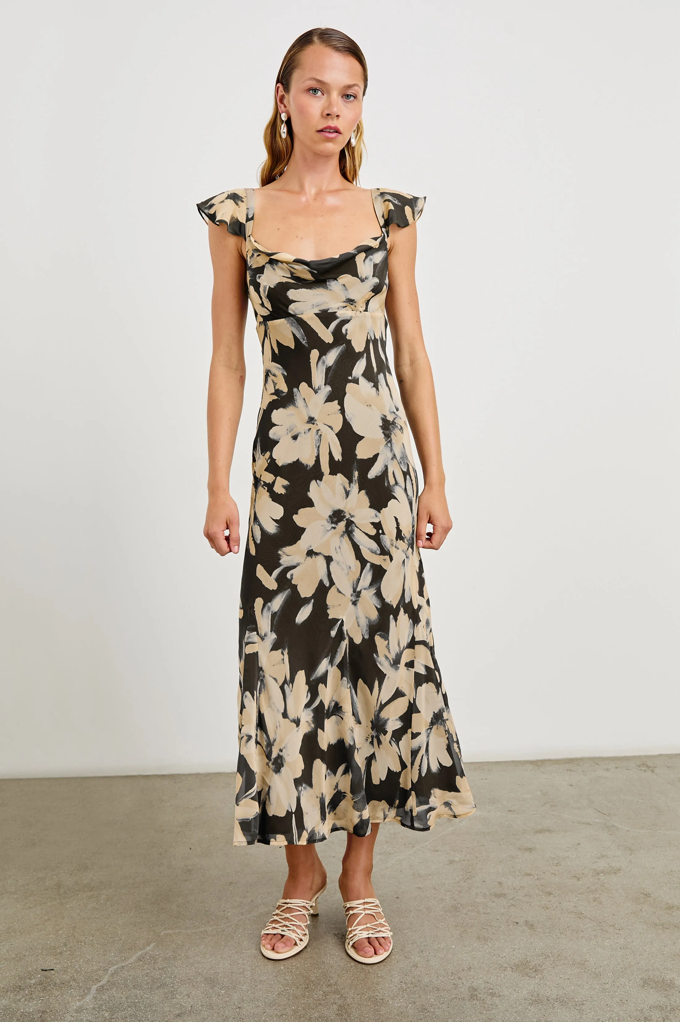 MARIGOLD DRESS - CHARCOAL LILY Rails