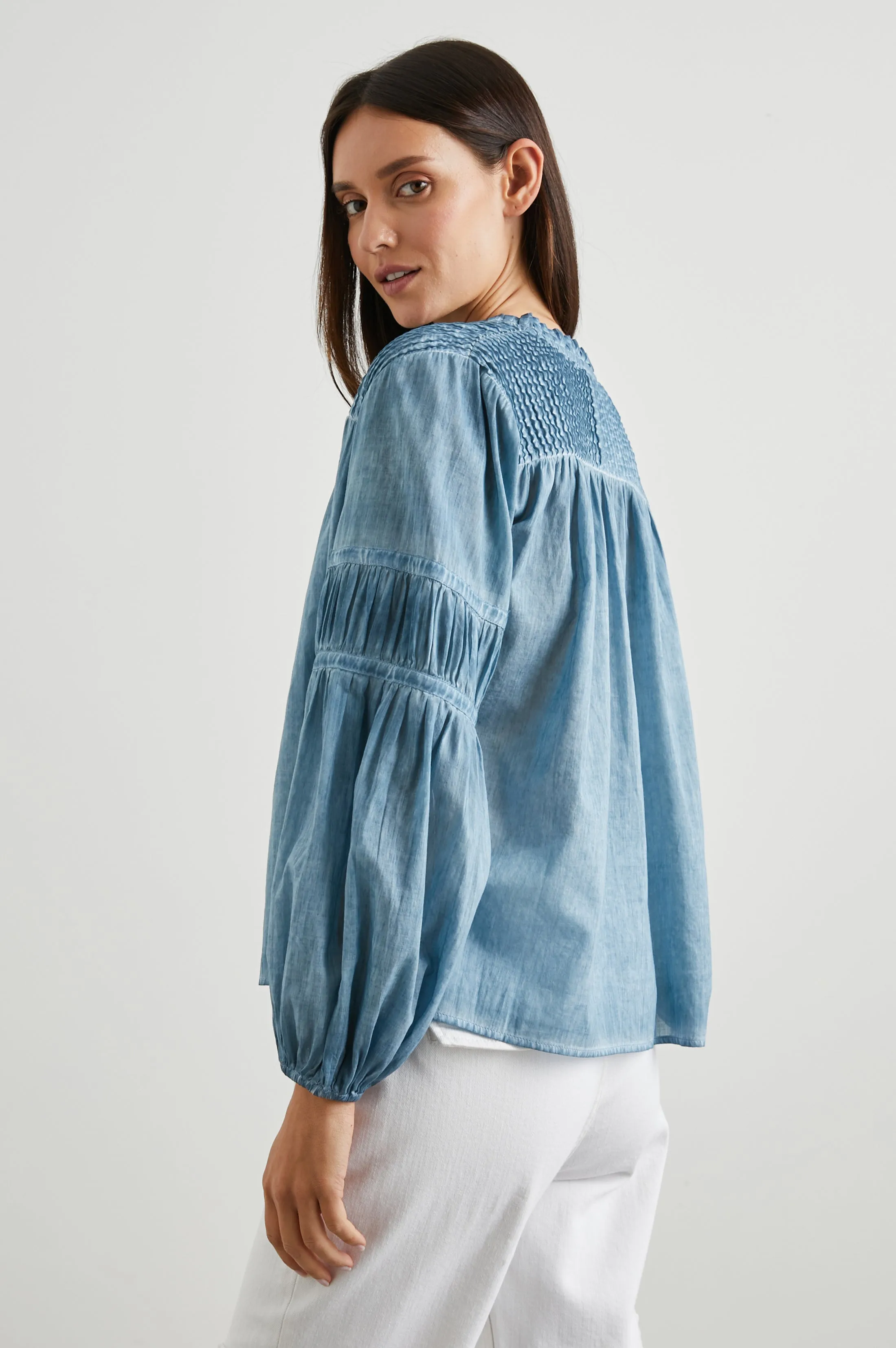MARLI TOP - FADED BLUE Rails