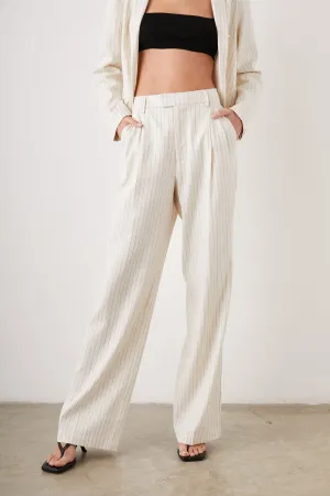 MARNIE PANT - IVORY PINSTRIPE Rails