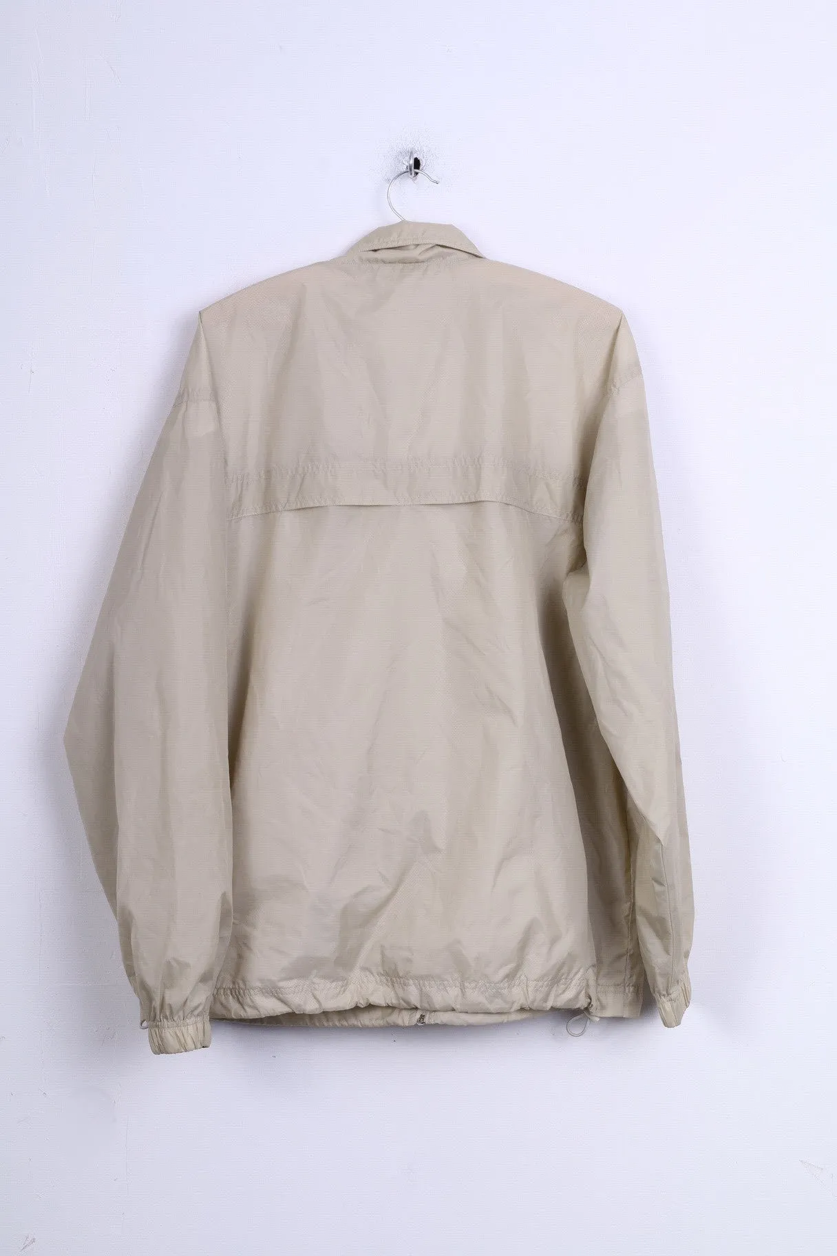 Marouis Mens L Jacket Nylon Waterproof Light Beige