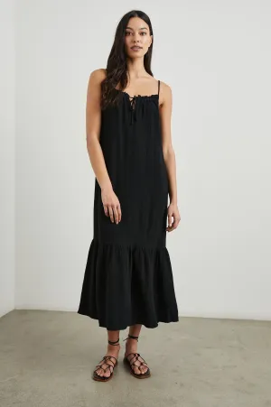 MARSEILLE DRESS - BLACK GAUZE Rails