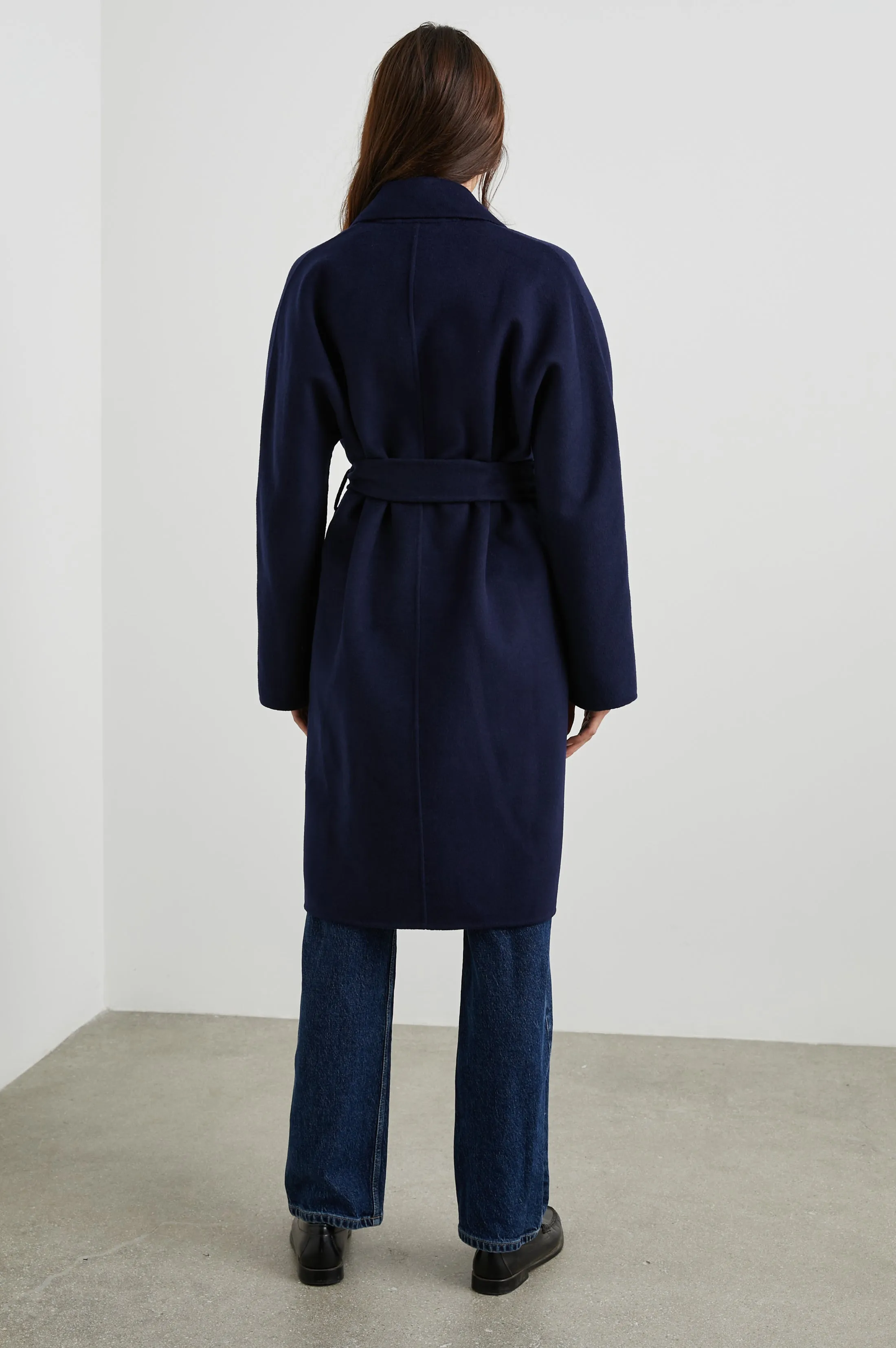 MARTA COAT - NAVY Rails