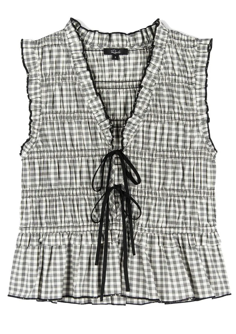 Martine Top ~ Ivory Jet
