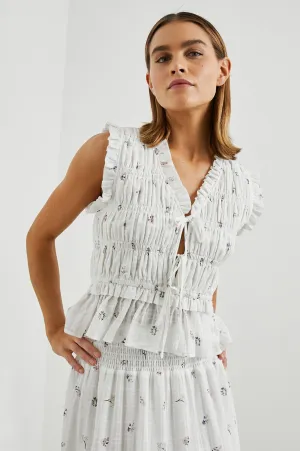 MARTINE TOP - LILAC ROSES Rails