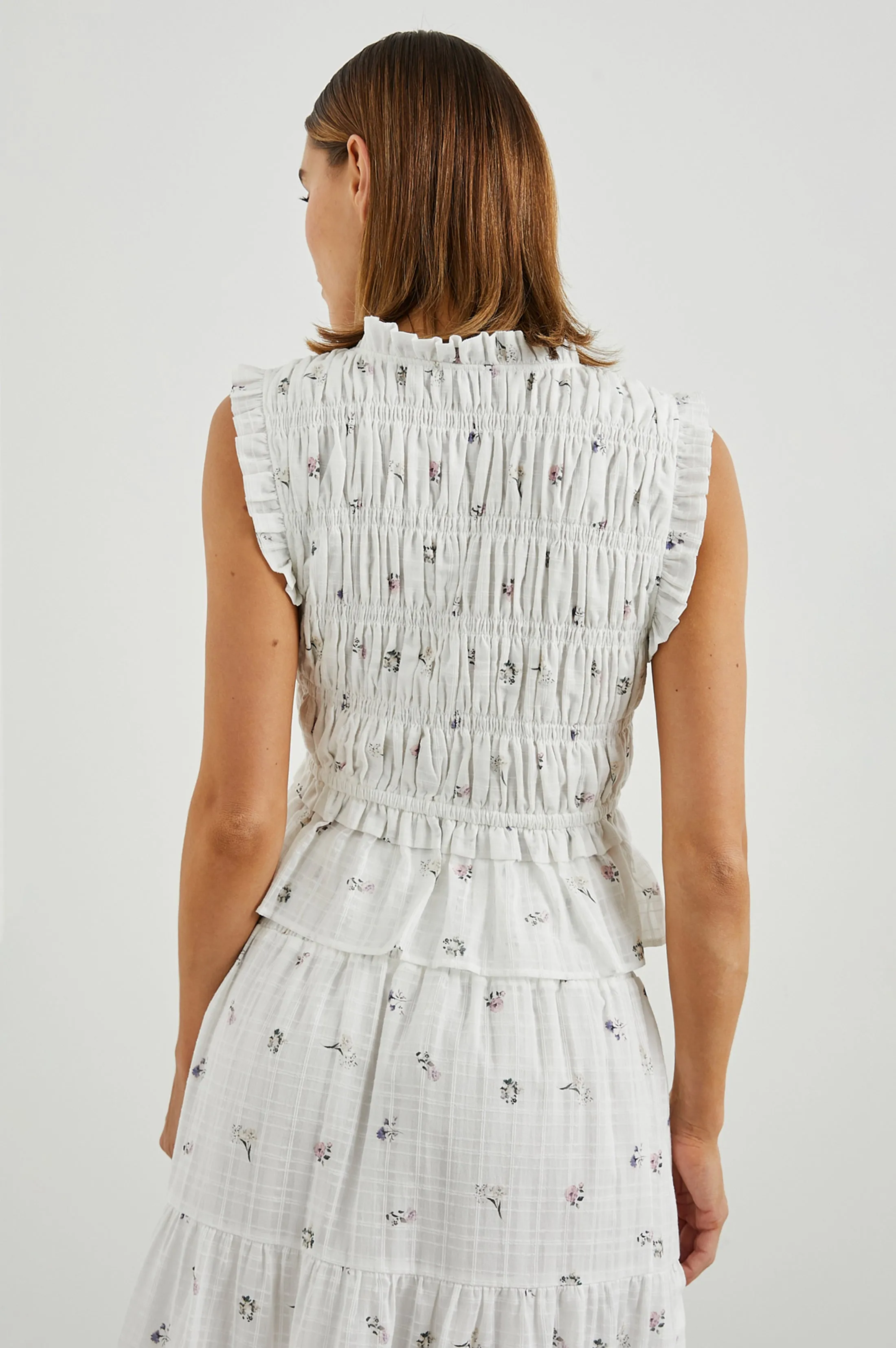 MARTINE TOP - LILAC ROSES Rails