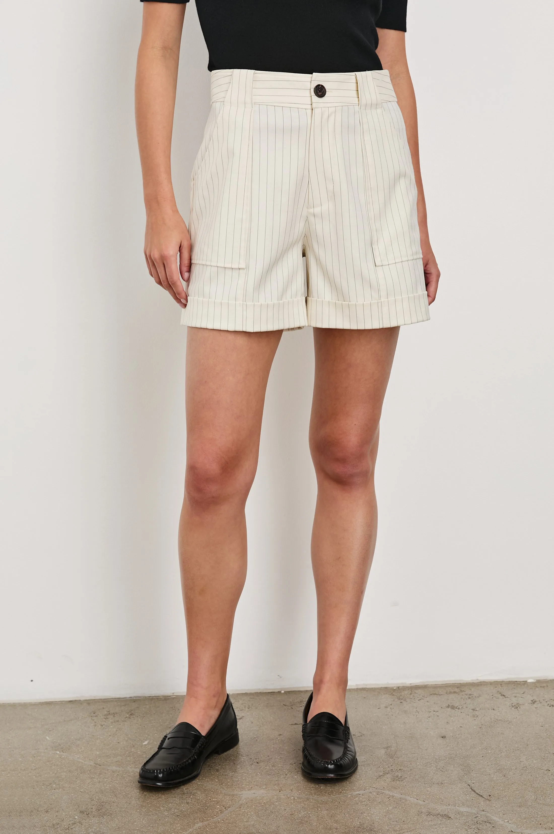 MARYAM SHORT - BIRCH PINSTRIPE Rails